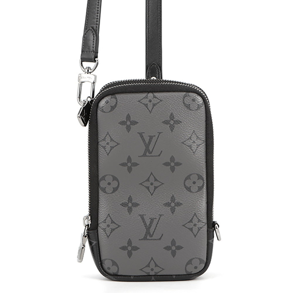 Louis Vuitton Monogram Eclipse Black Noir Monogram Eclipse Pouch Shoulder Bag (Pre-Owned)