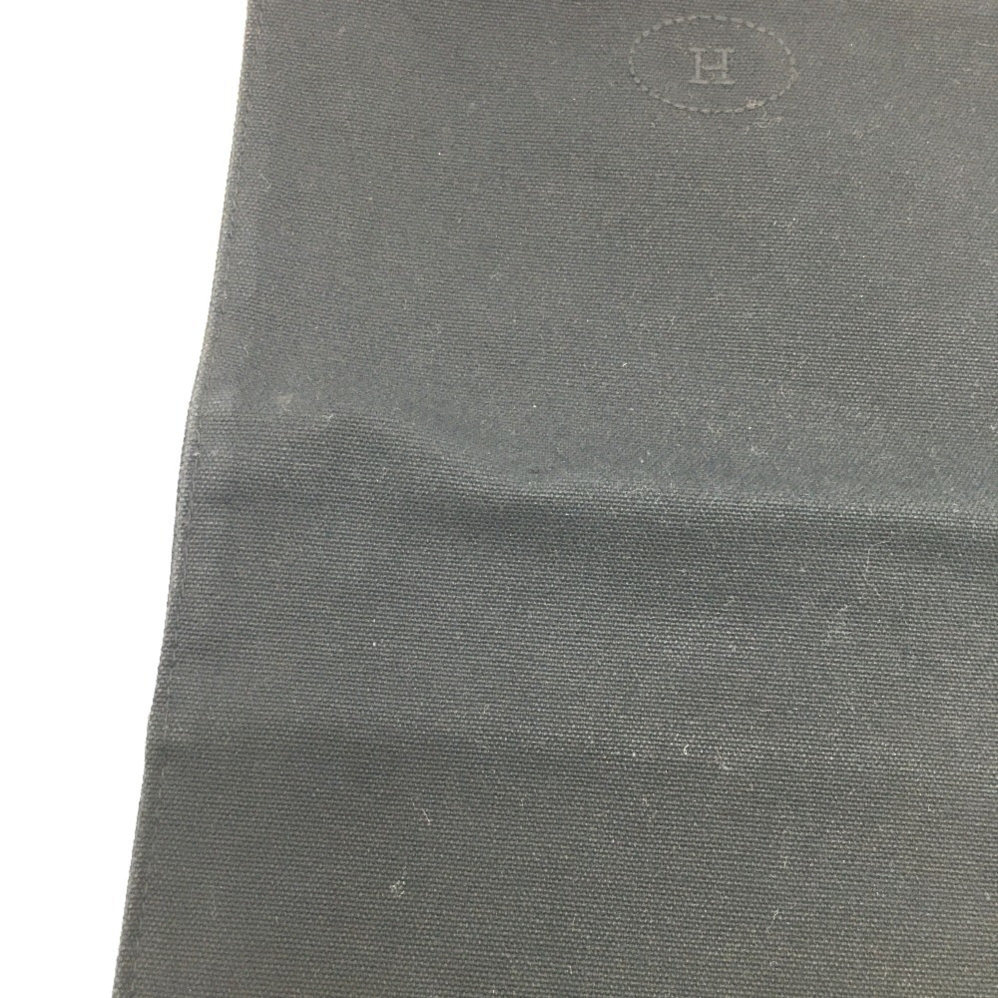 Hermes Bolide Black Canvas Pouch (Pre-Owned)