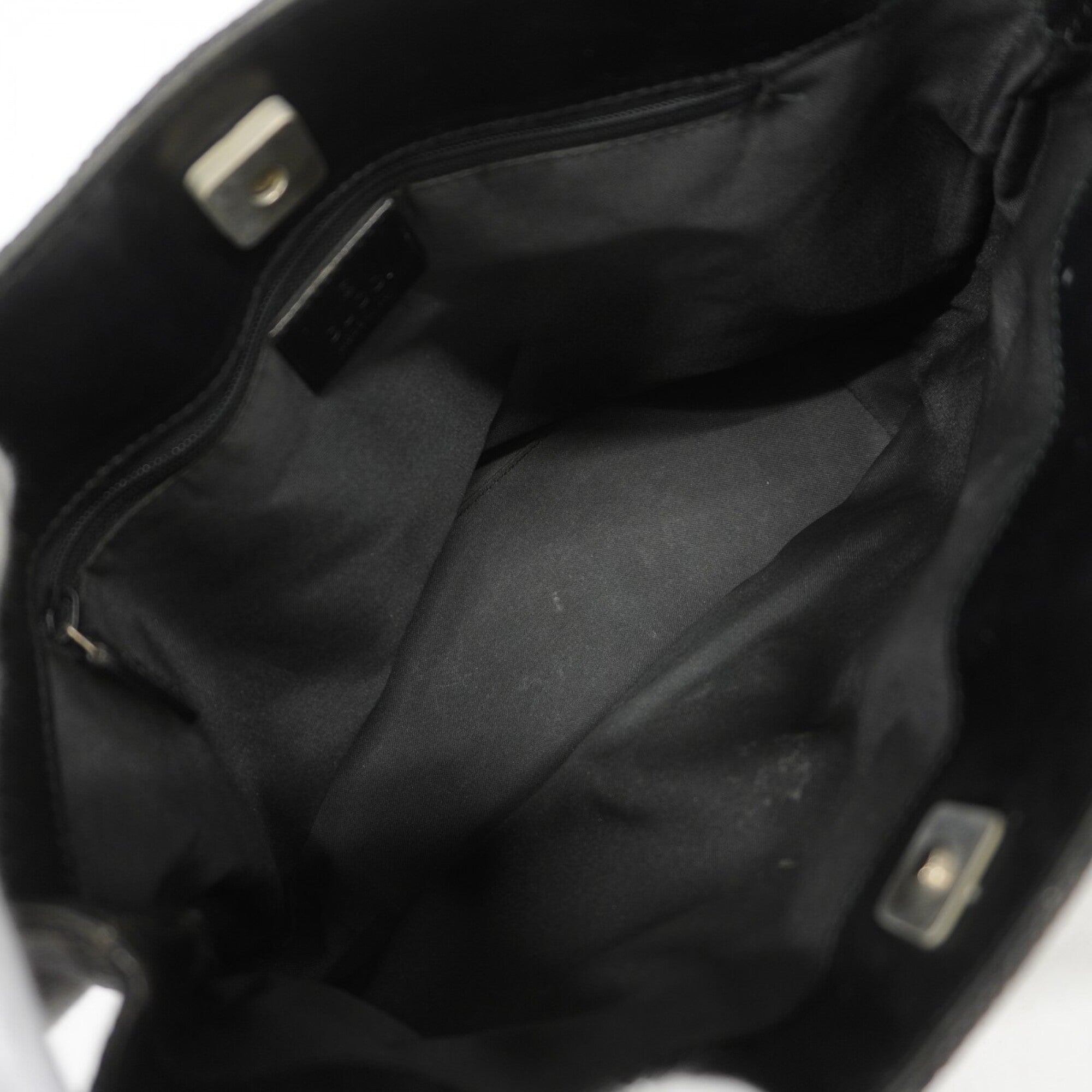 Gucci Black Canvas Handbag (Pre-Owned)