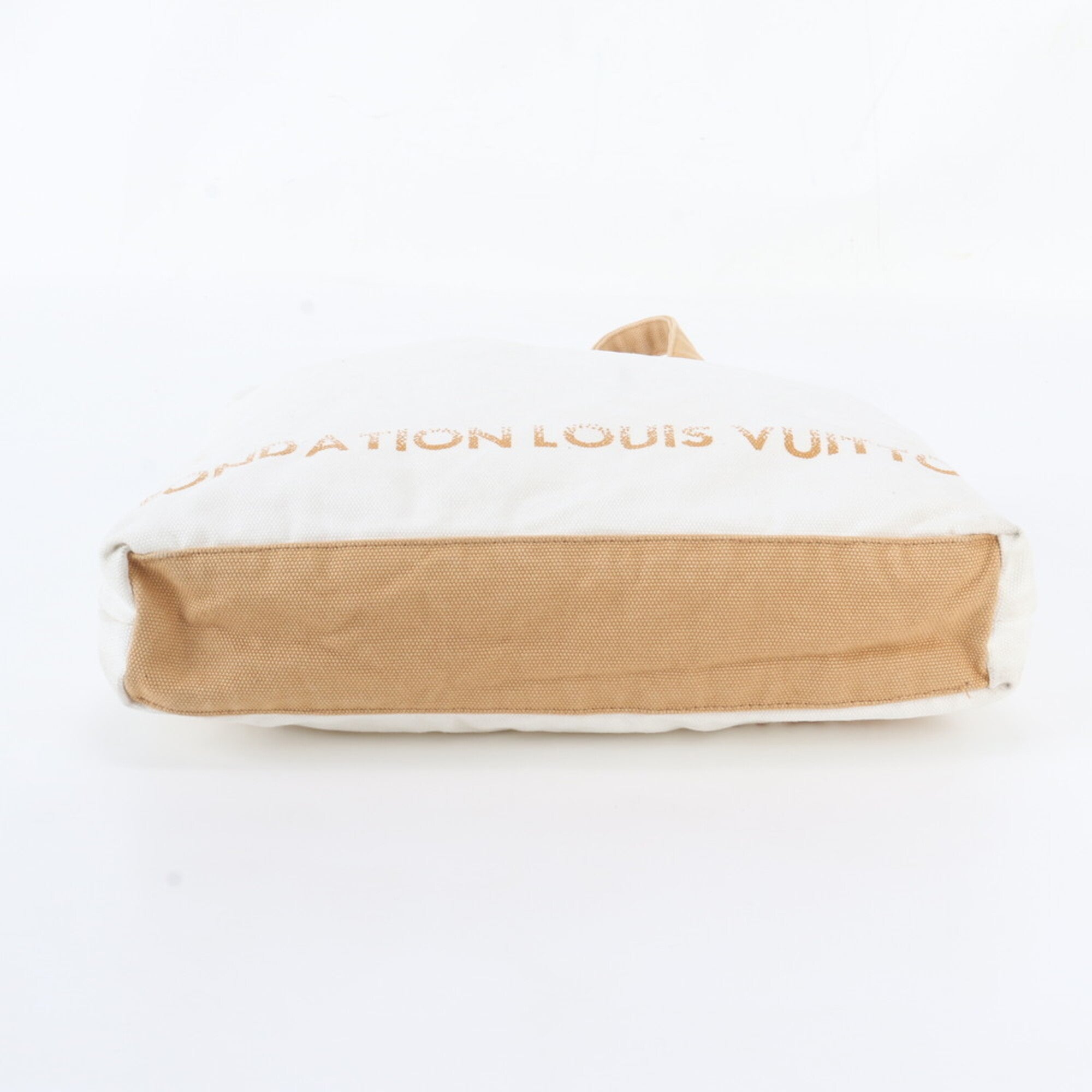Louis Vuitton Brown White Handbag Shoulder Bag Tote Bag (Pre-Owned)