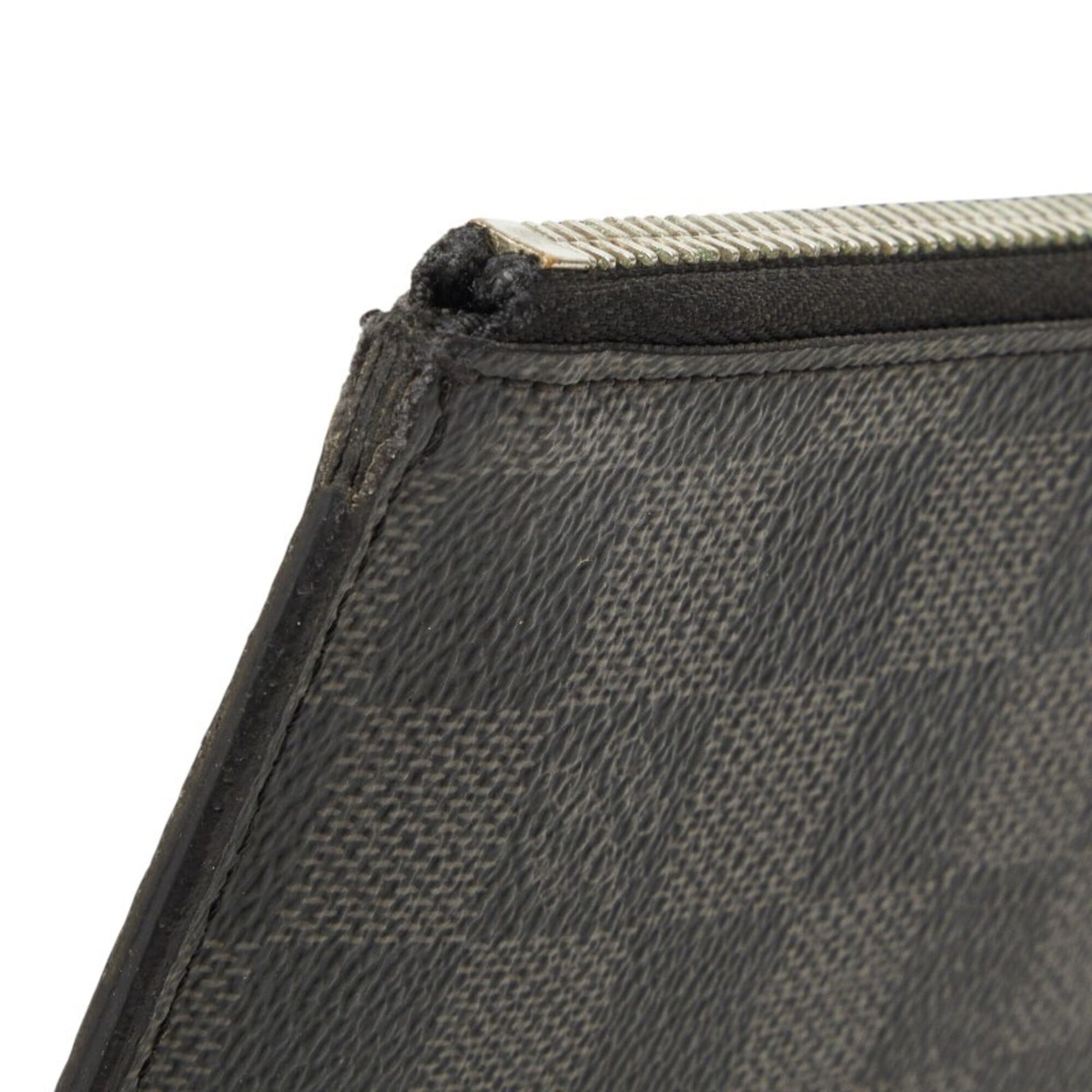 Louis Vuitton Black Gray Pvc Clutch Bag Pochette (Pre-Owned)