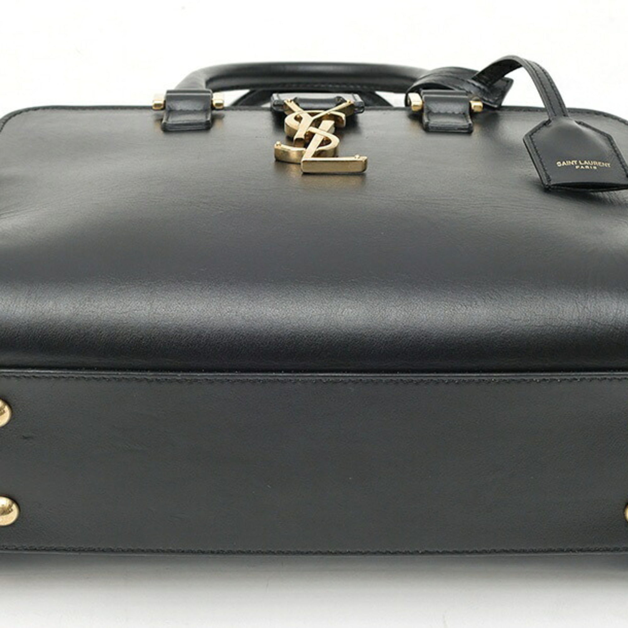 Saint Laurent Black Leather Shoulder Bag (Pre-Owned)