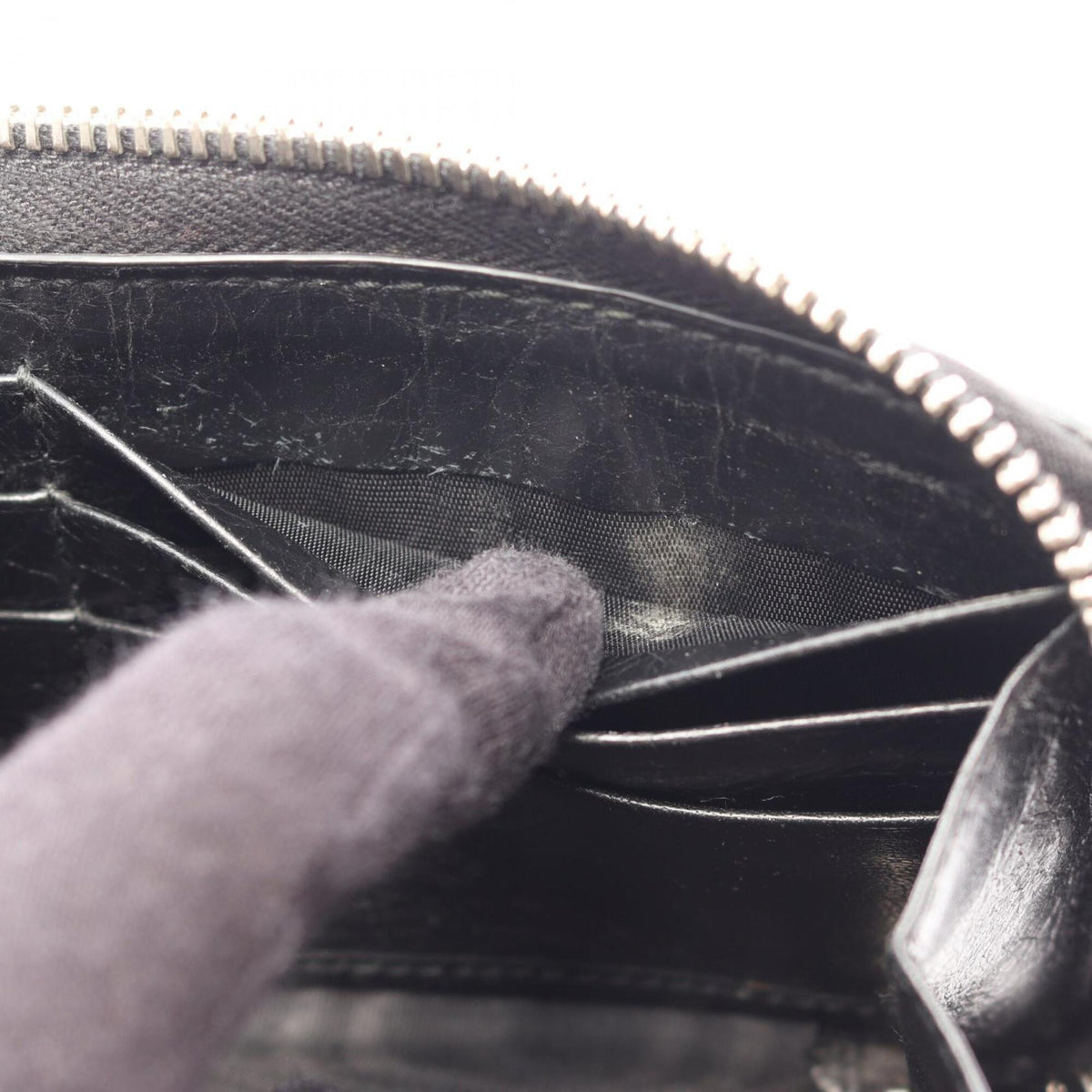 Gucci Black Leather Long Wallet (Bi-Fold) (Pre-Owned)