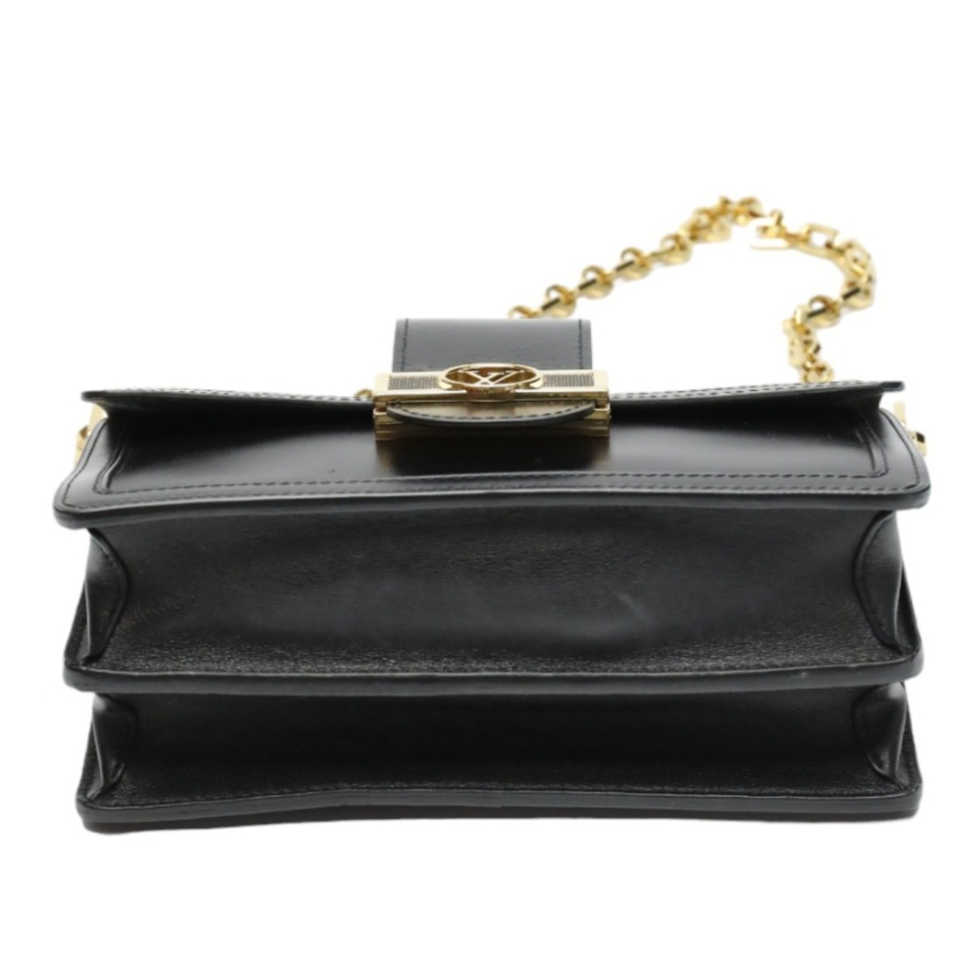 Louis Vuitton Black Noir Leather Shoulder Bag (Pre-Owned)
