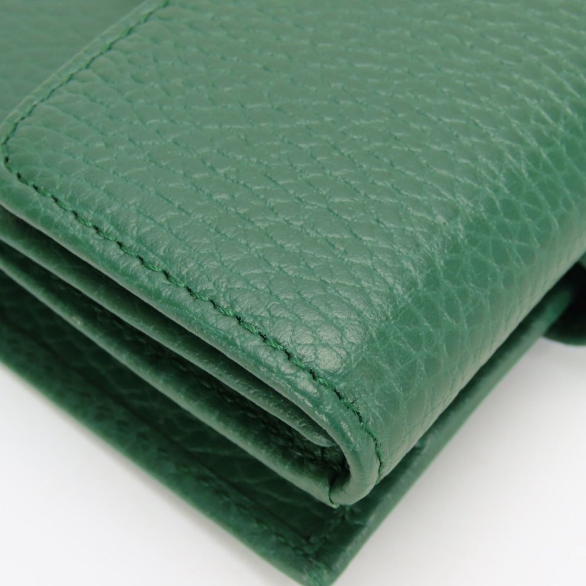 Gucci Green Leather Wallet (Bi-Fold) (Pre-Owned)
