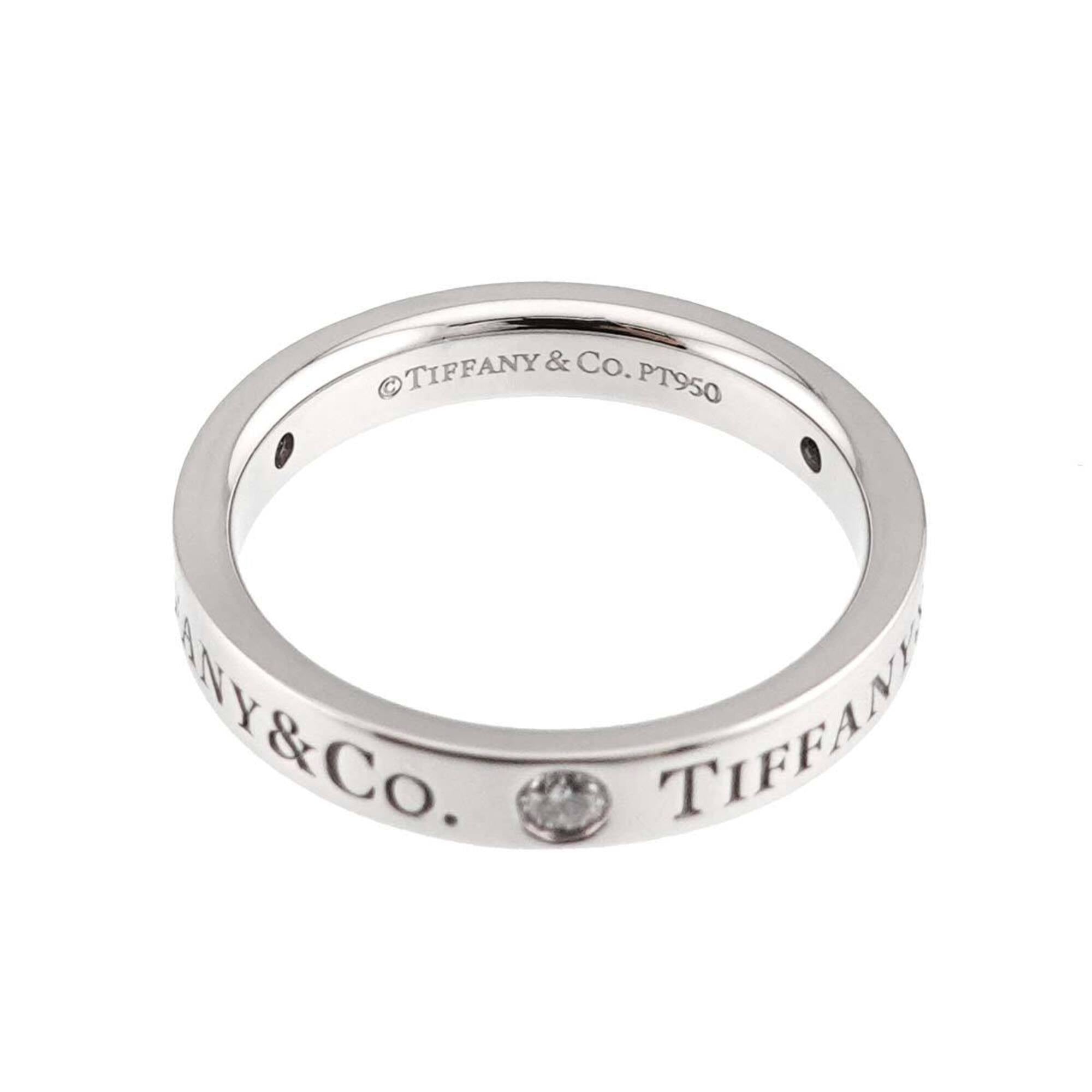 Tiffany Platinum Platinum 950 Band Ring (Pre-Owned)