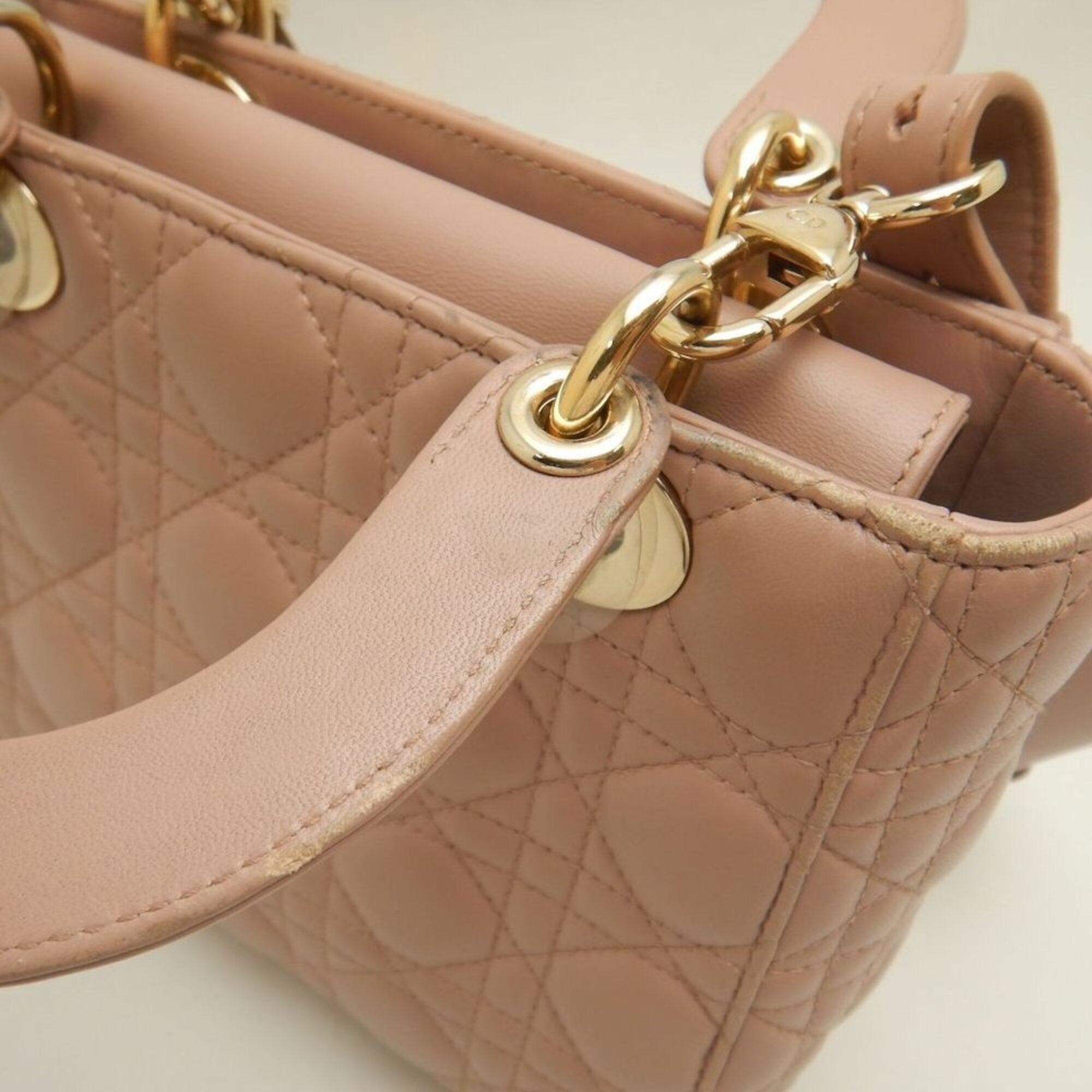 Christian Dior Pink Leather Handbag (Pre-Owned)