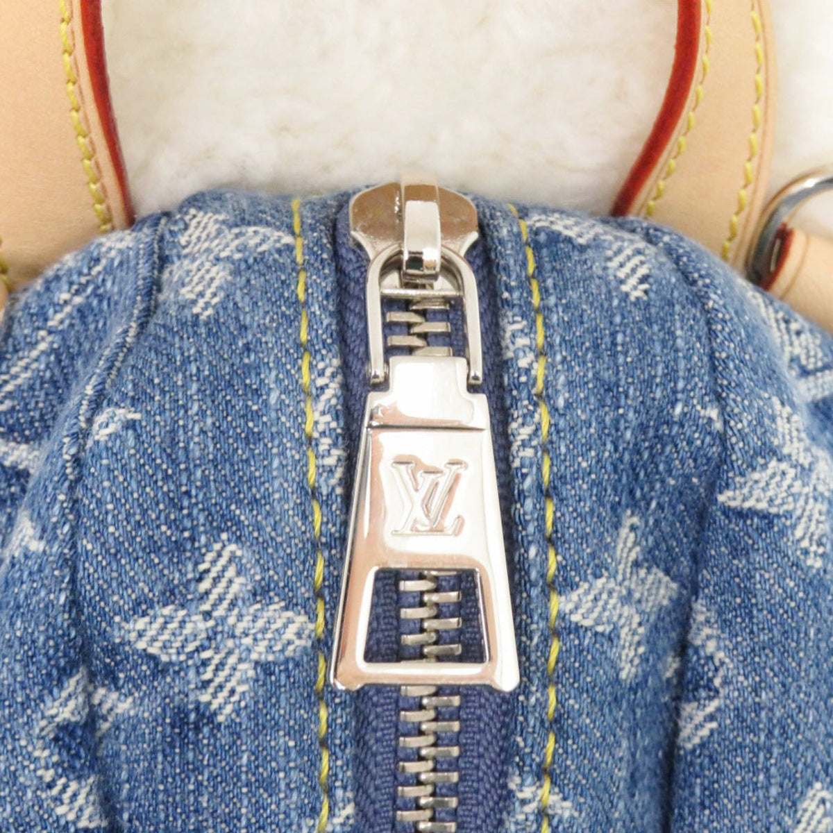 Louis Vuitton Blue White Monogram Denim Backpack (Pre-Owned)