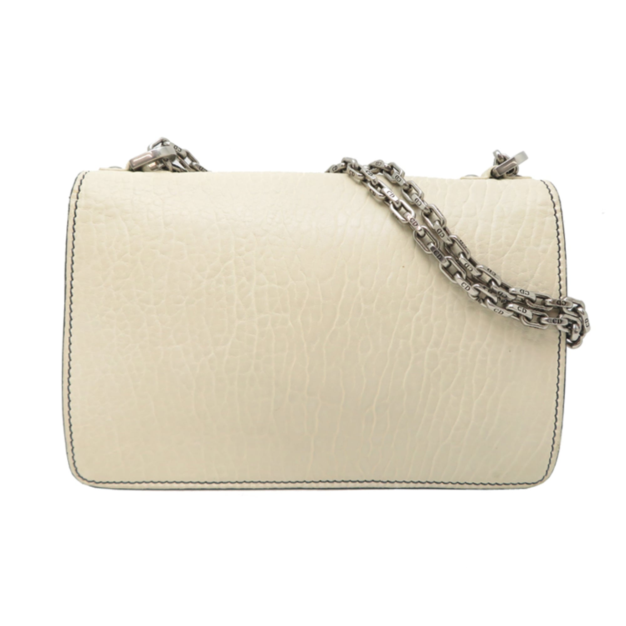 Christian Dior White Leather Shoulder Bag (Pre-Owned)