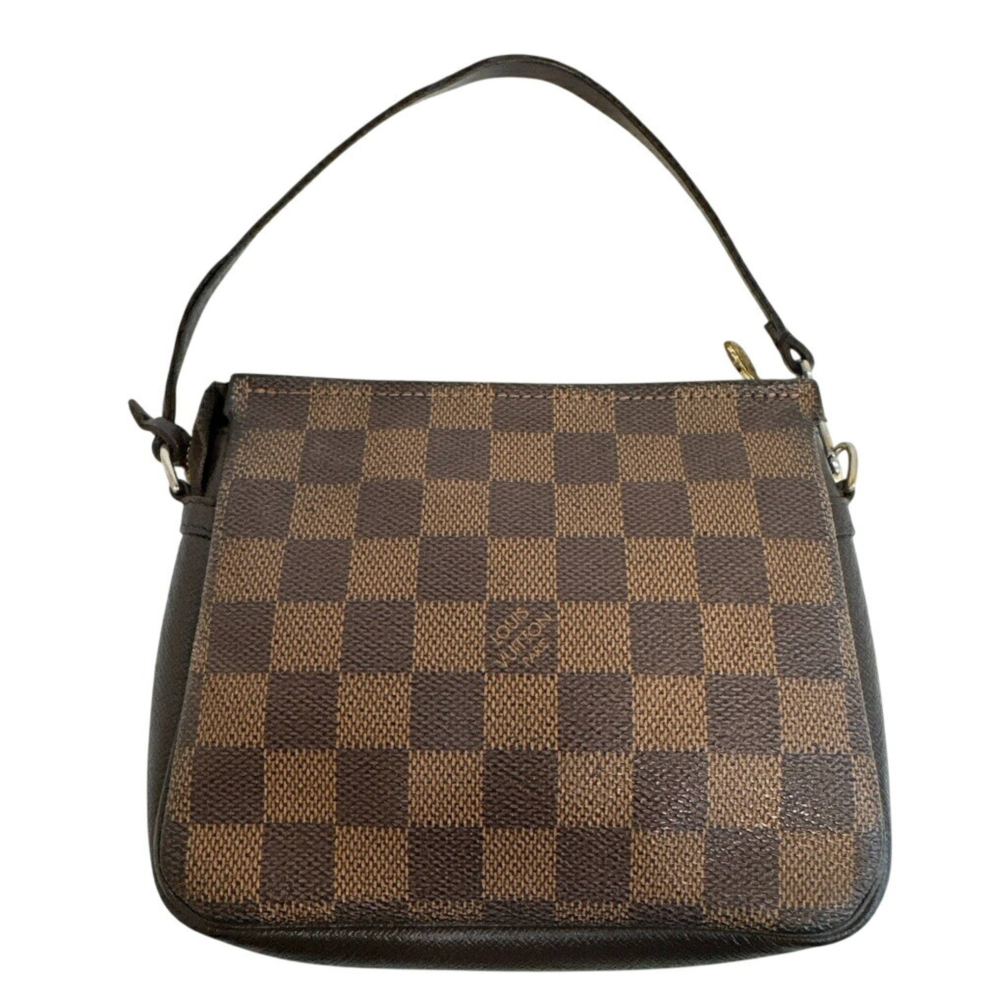 Louis Vuitton Brown Damier Canvas Leather Wash Bag (Pre-Owned)