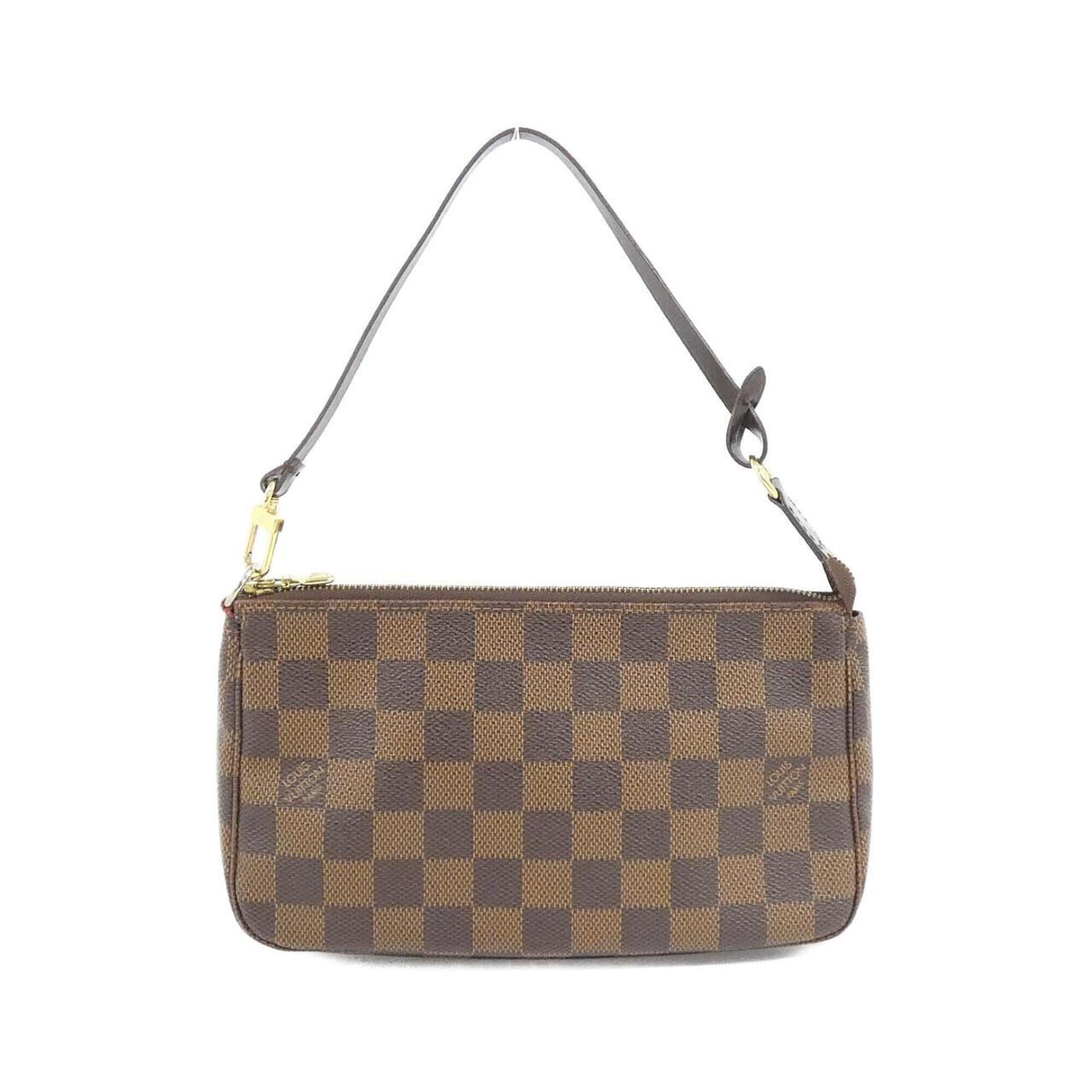 Louis Vuitton Damier Ebene Coated Canvas Pochette Pouch (Pre-Owned)