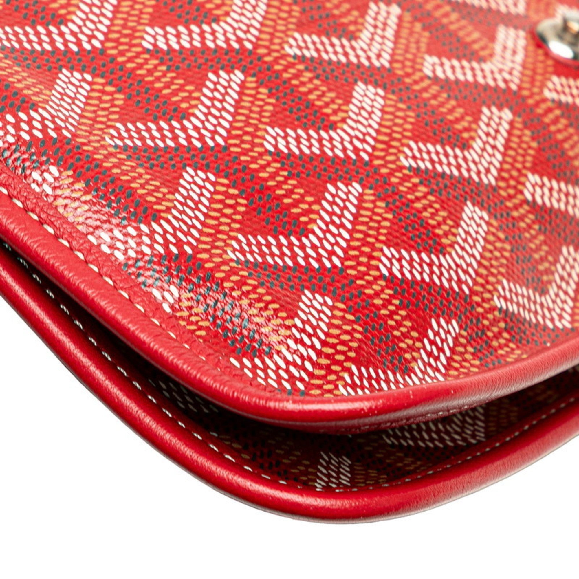 Goyard Red Color Pvc Leather Shoulder Bag (Pre-Owned)