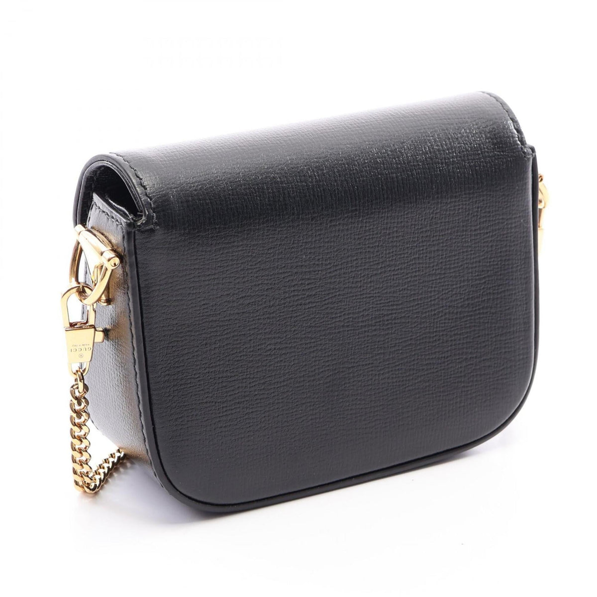 Gucci Black Leather Handbag Shoulder Bag (Pre-Owned)