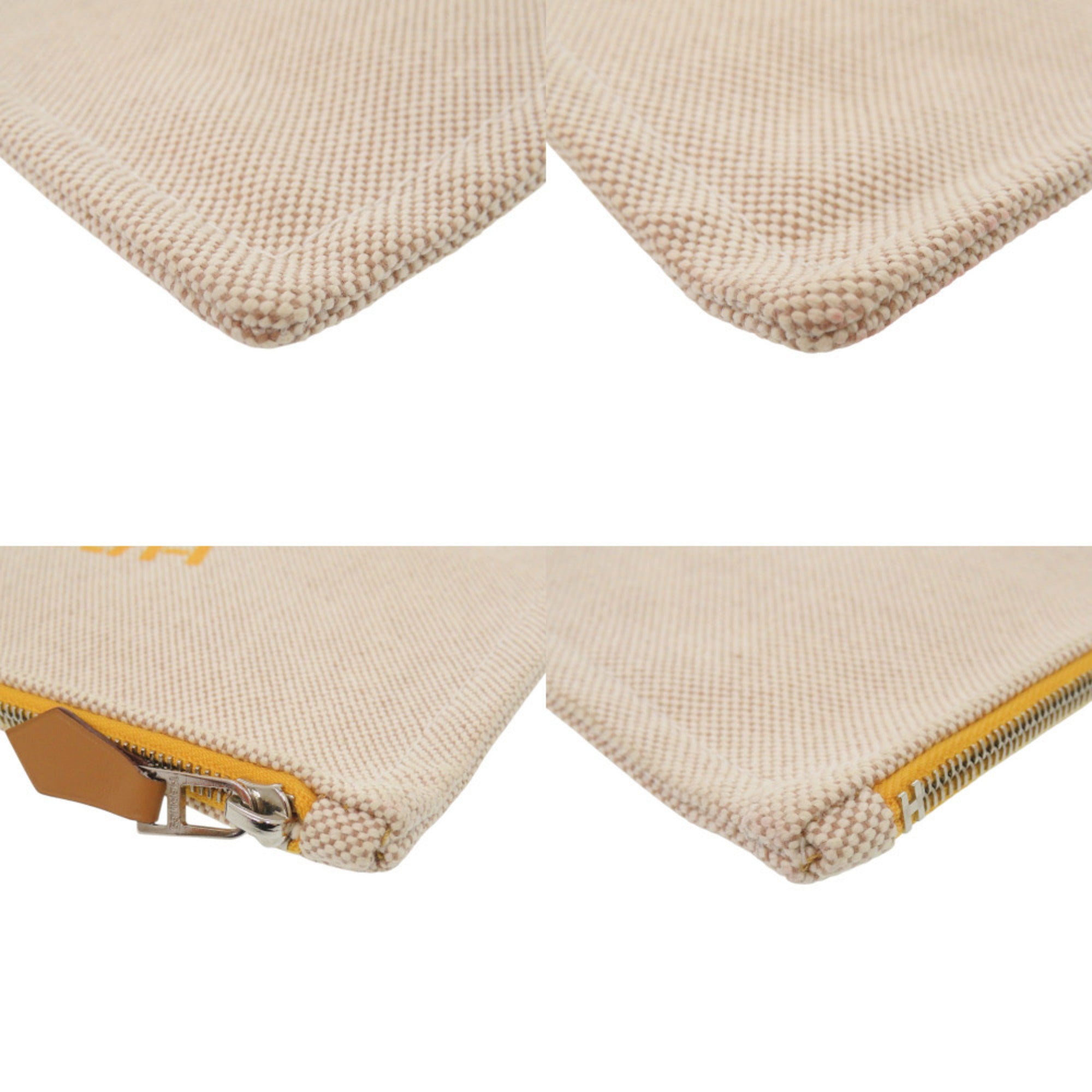 Hermes Beige Cotton Pouch (Pre-Owned)