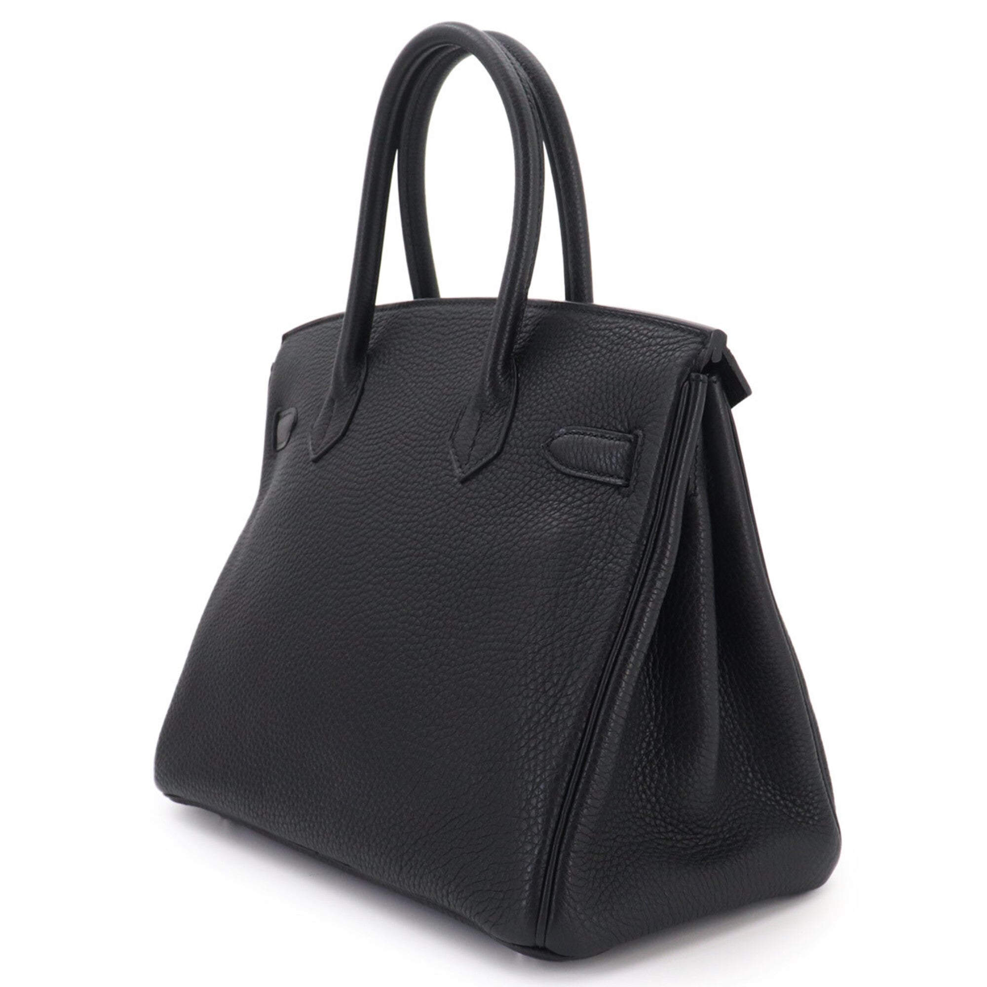 Hermes Black Togo Leather Handbag (Pre-Owned)