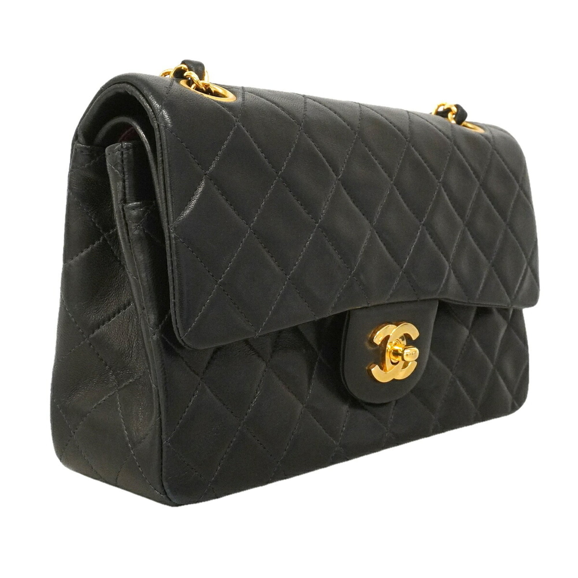 Chanel Black Leather Shoulder Bag (Pre-Owned)