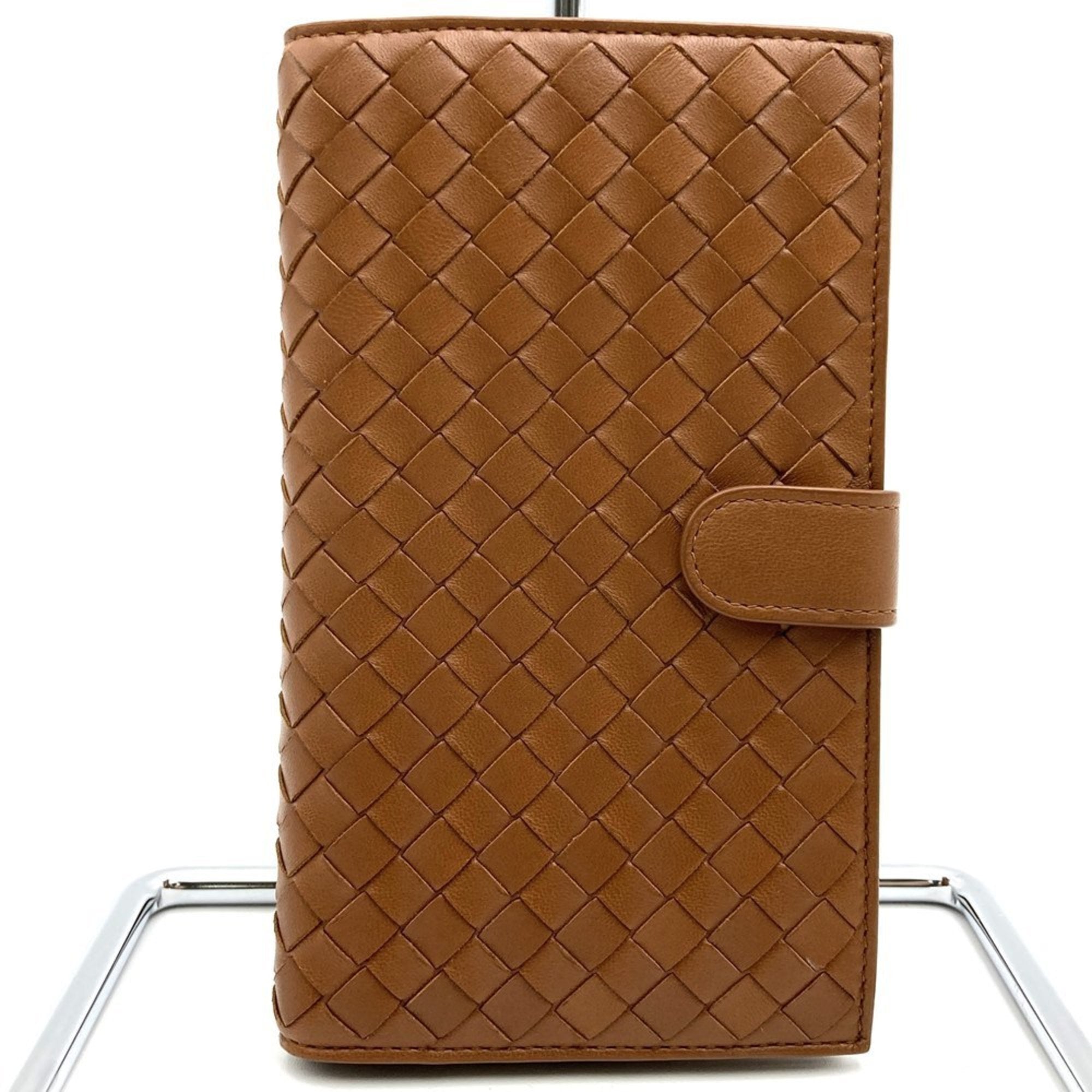 Bottega Veneta Brown Intrecciato Long Wallet (Bi-Fold) (Pre-Owned)