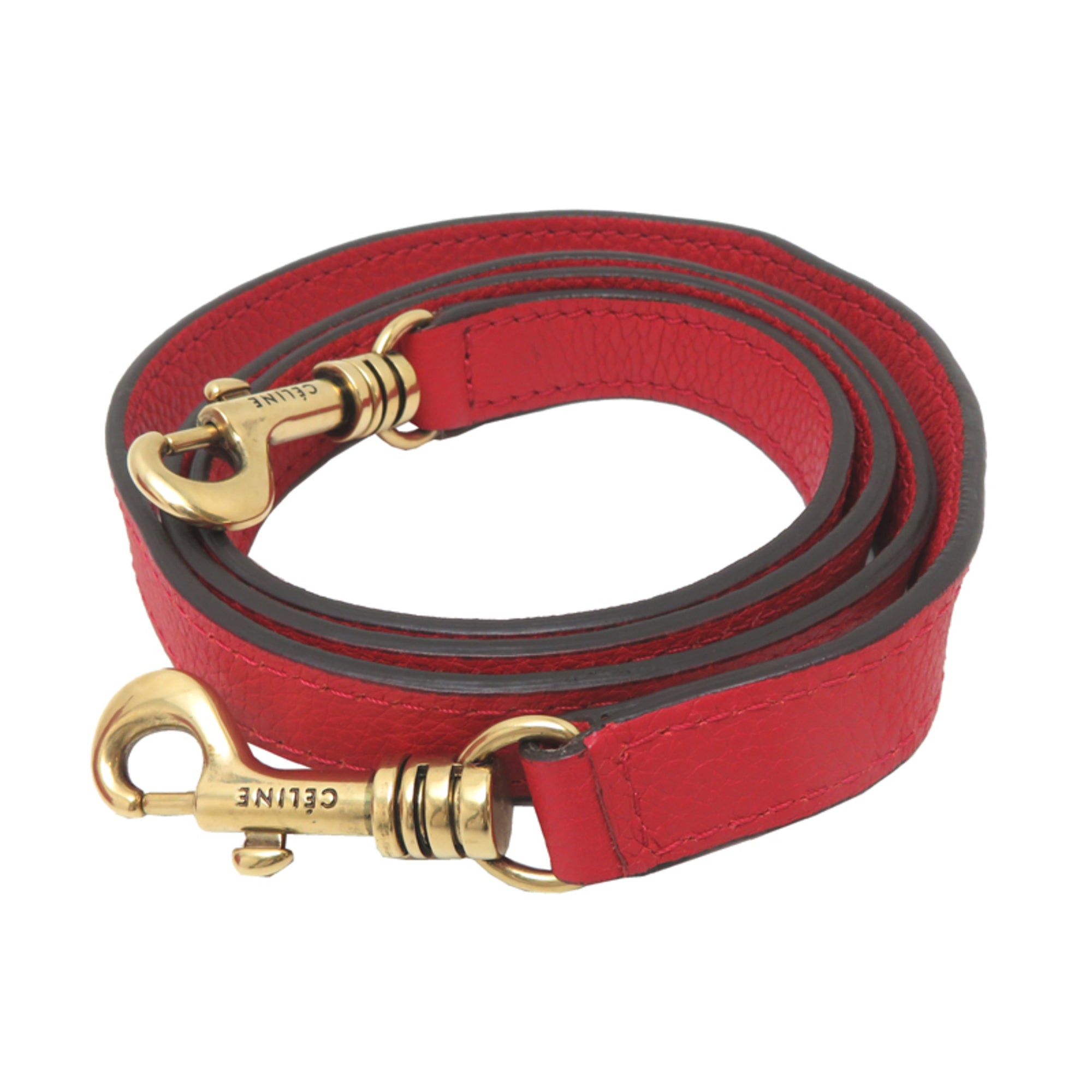 Celine Red Color Leather Handbag (Pre-Owned)