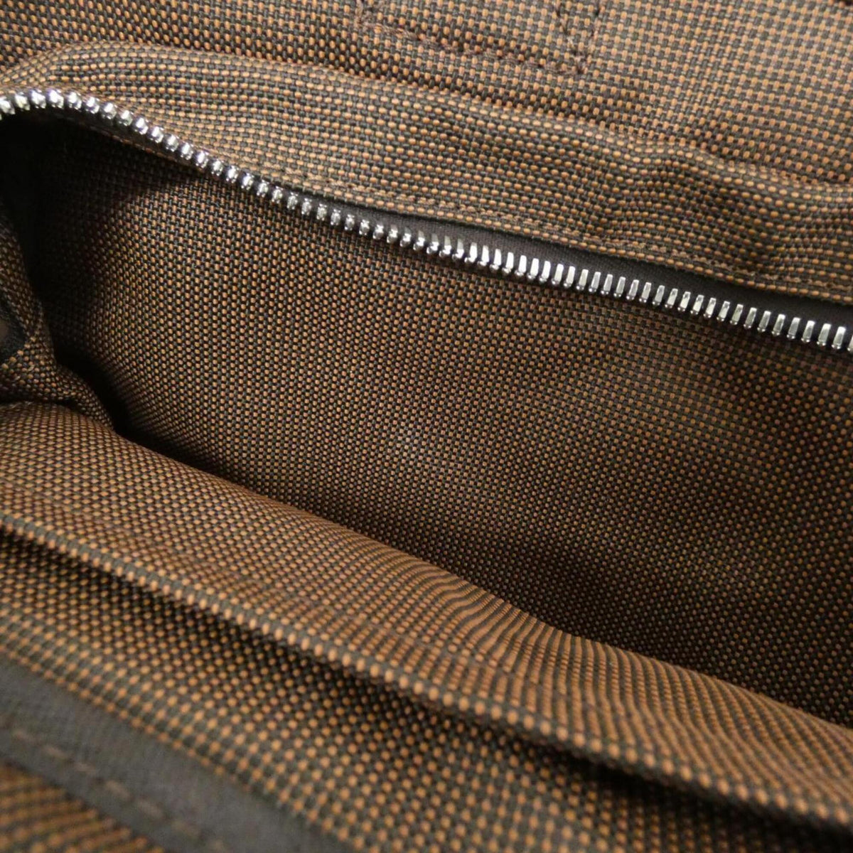 Hermes Brown Canvas Handbag (Pre-Owned)