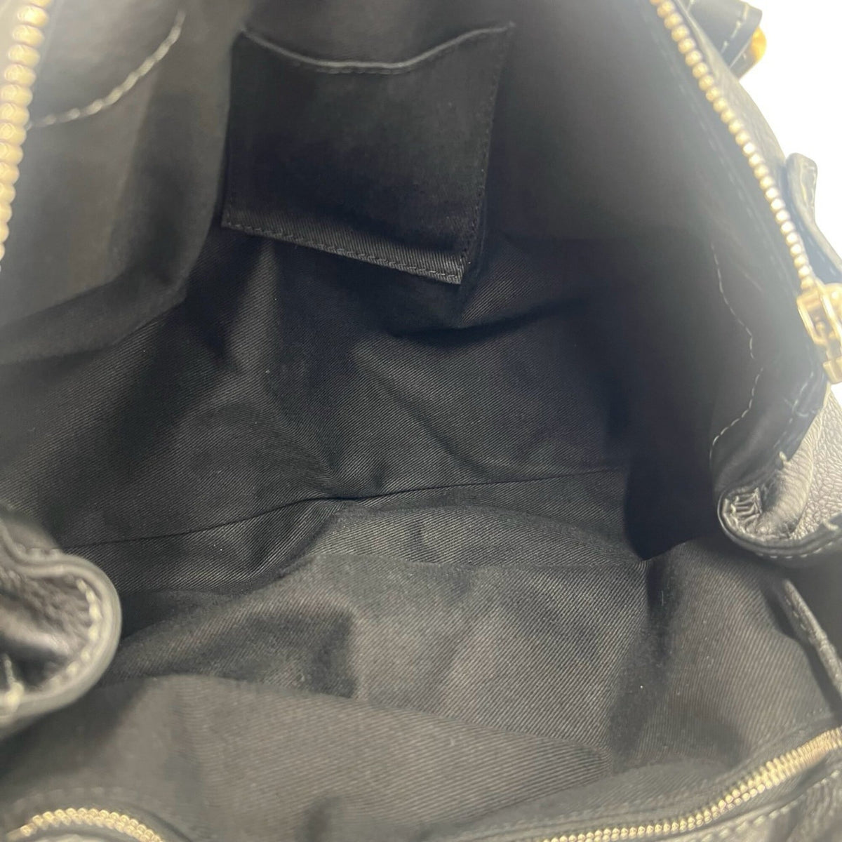 Chloé Black Leather Boston Bag Handbag Tote Bag (Pre-Owned)