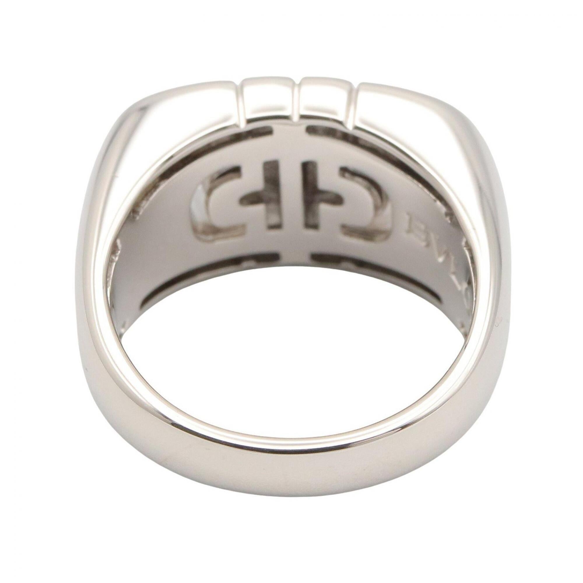 Bvlgari Silver White Gold (18K) Band Ring (Pre-Owned)