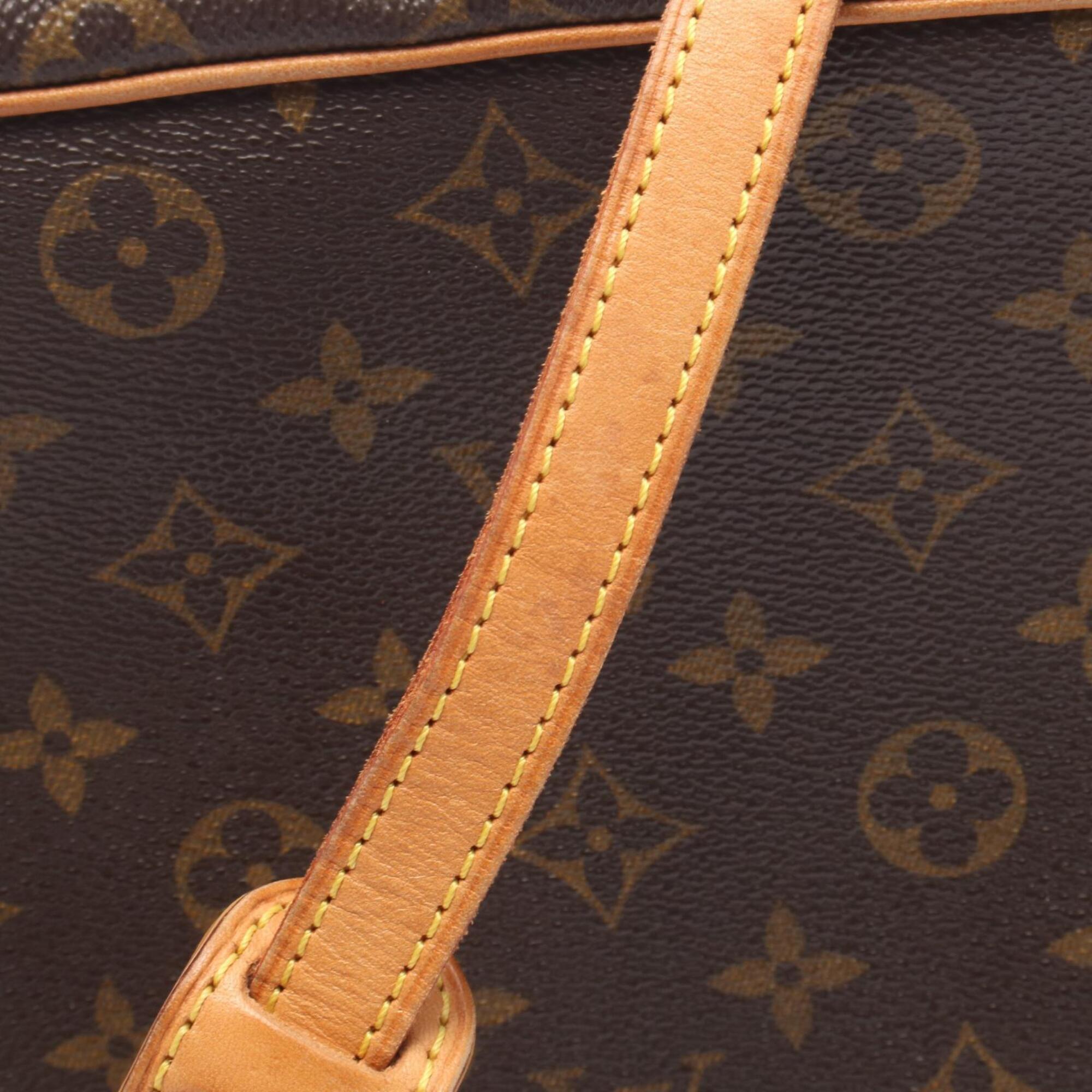 Louis Vuitton Brown Pvc Leather Handbag Shoulder Bag (Pre-Owned)