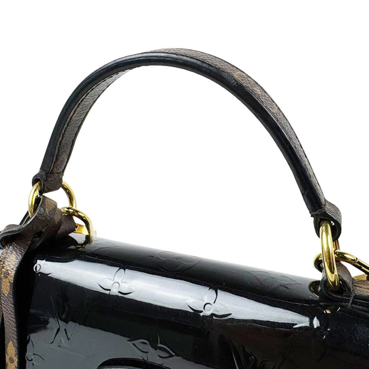 Louis Vuitton Monogram Noir Monogram Vernis Monogram Handbag Shoulder Bag (Pre-Owned)