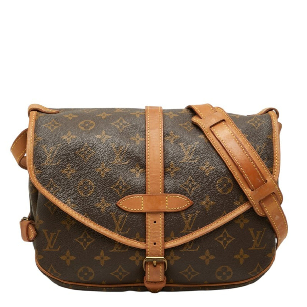 Louis Vuitton Monogram Brown Pvc Leather Shoulder Bag (Pre-Owned)