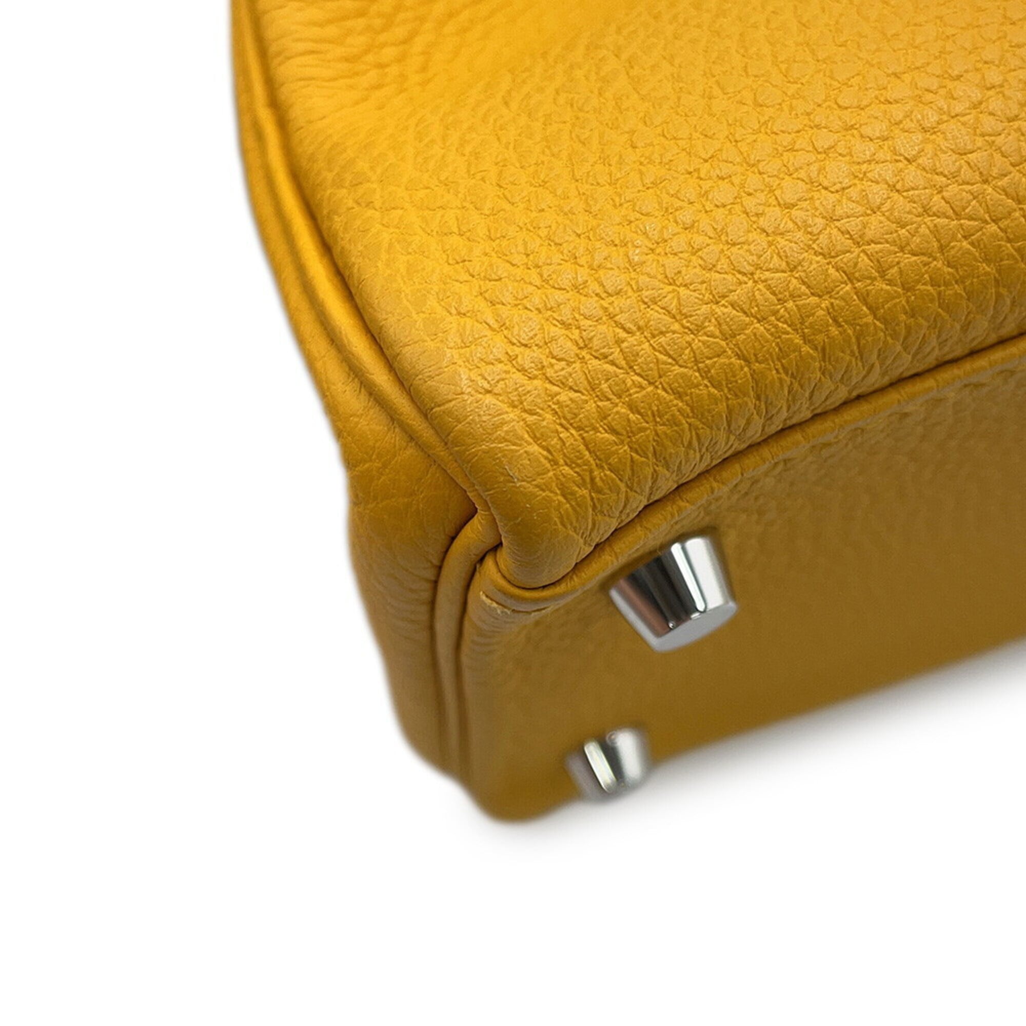 Hermes Yellow Togo Leather Handbag (Pre-Owned)