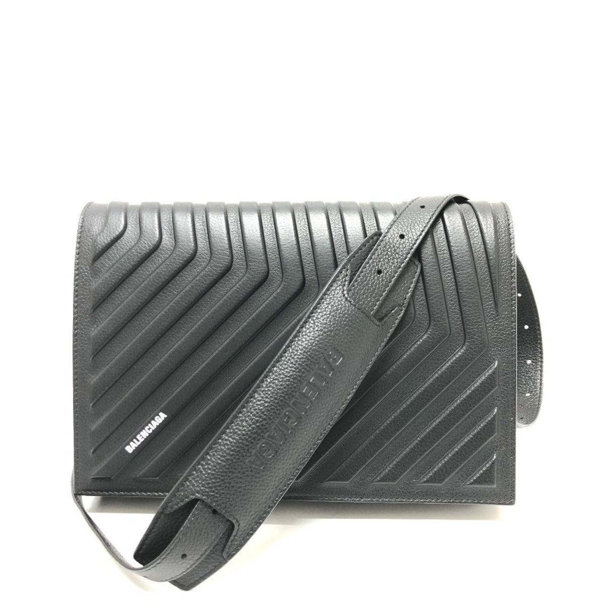 Balenciaga Black Leather Shoulder Bag (Pre-Owned)