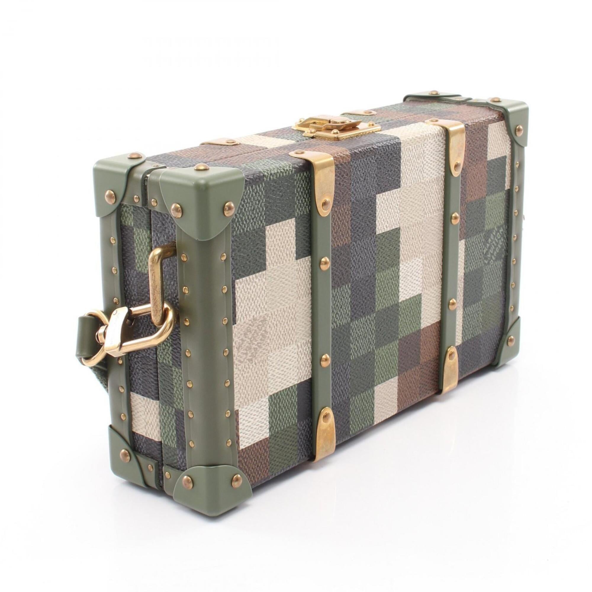 Louis Vuitton Khaki Multi-Color Coated Canvas Leather Handbag Shoulder Bag (Pre-Owned)