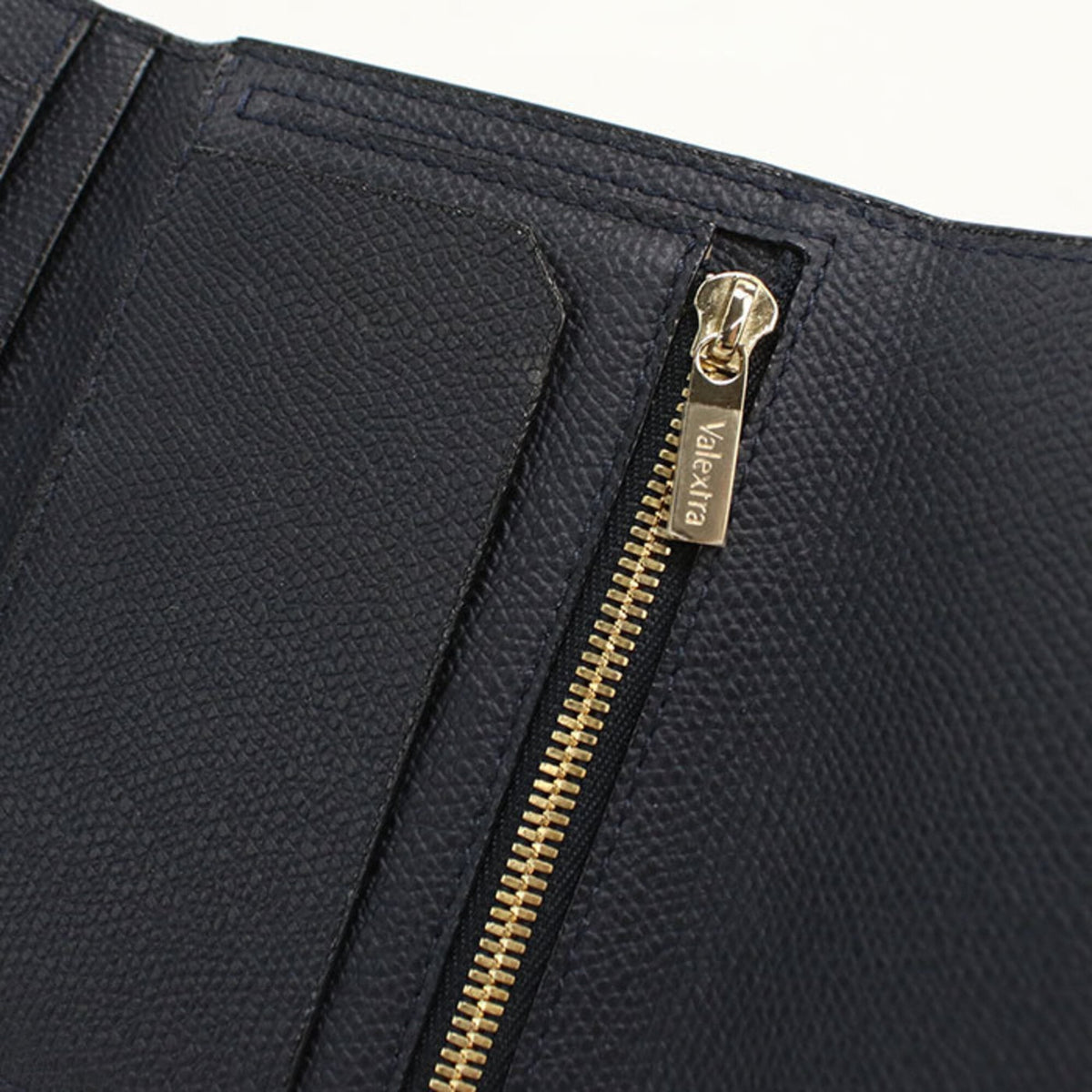 Valextra Navy Wallet (Tri-Fold) (Pre-Owned)