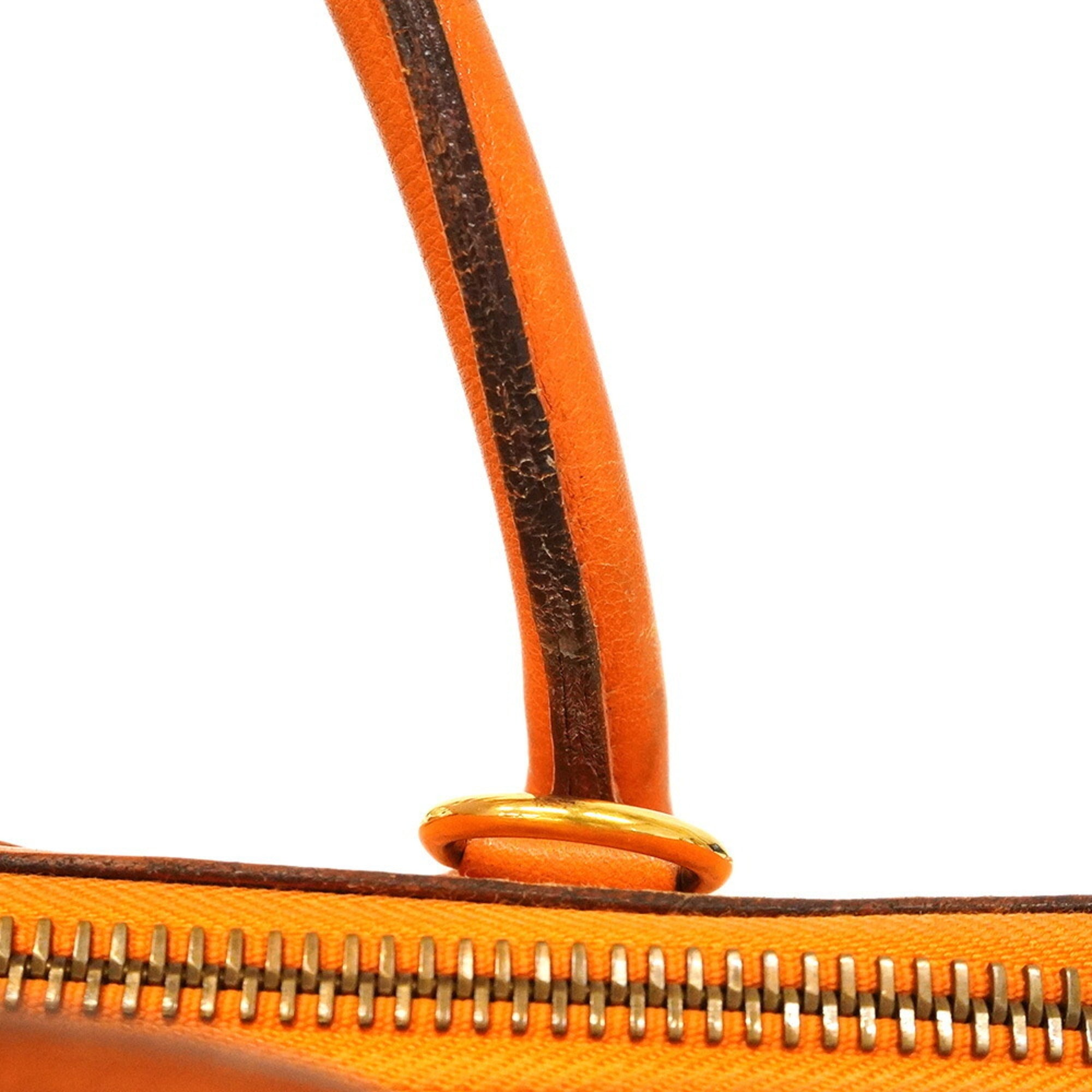 Hermes Orange Gulliver Leather Handbag (Pre-Owned)