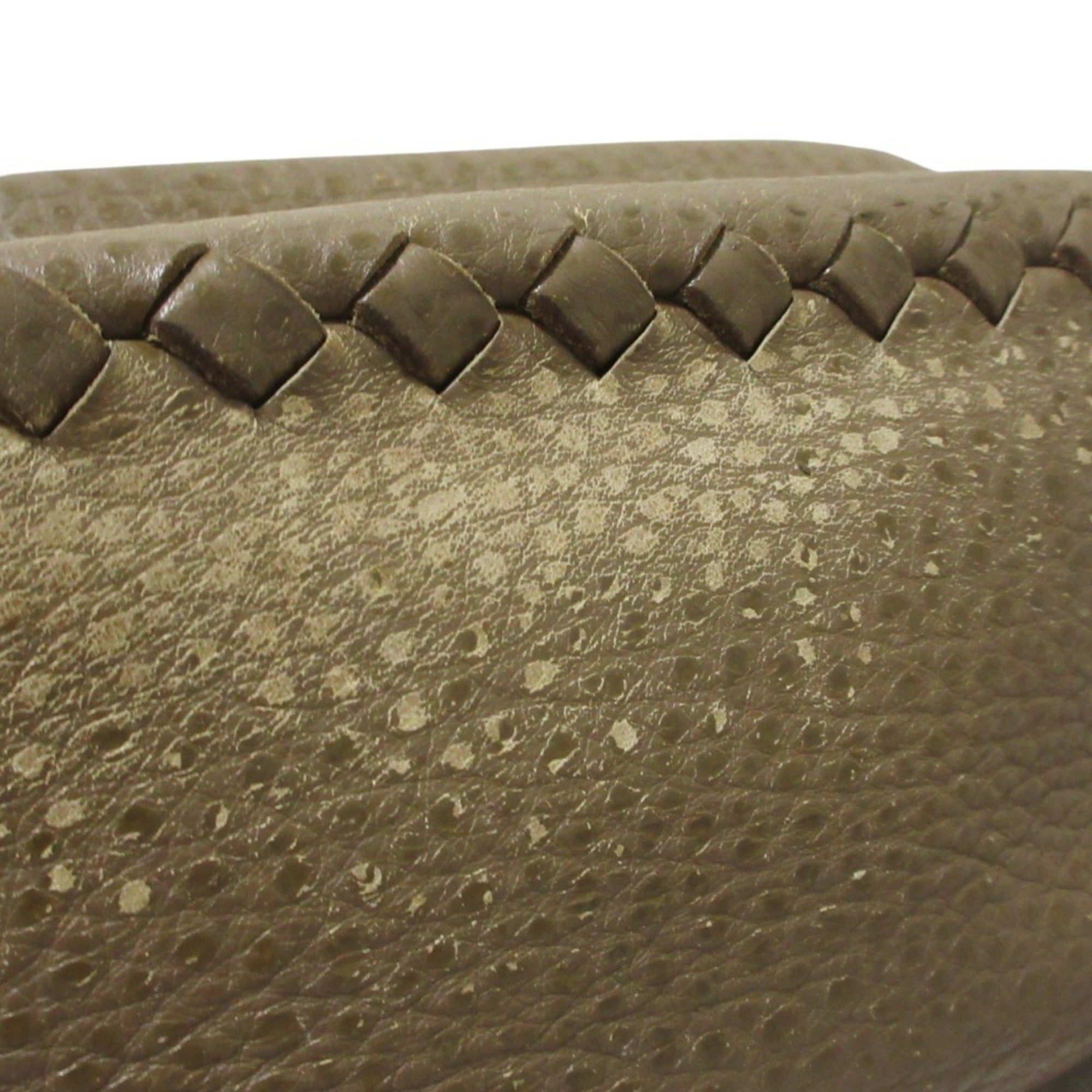 Bottega Veneta Brown Leather Clutch Bag (Pre-Owned)
