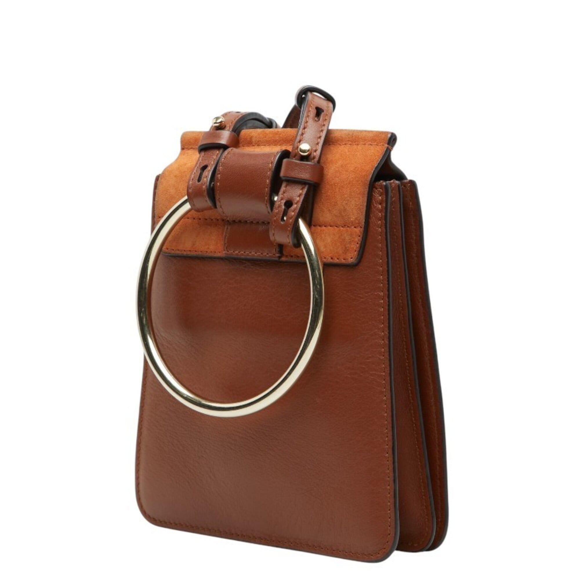Chloé Brown Leather Suede Shoulder Bag (Pre-Owned)