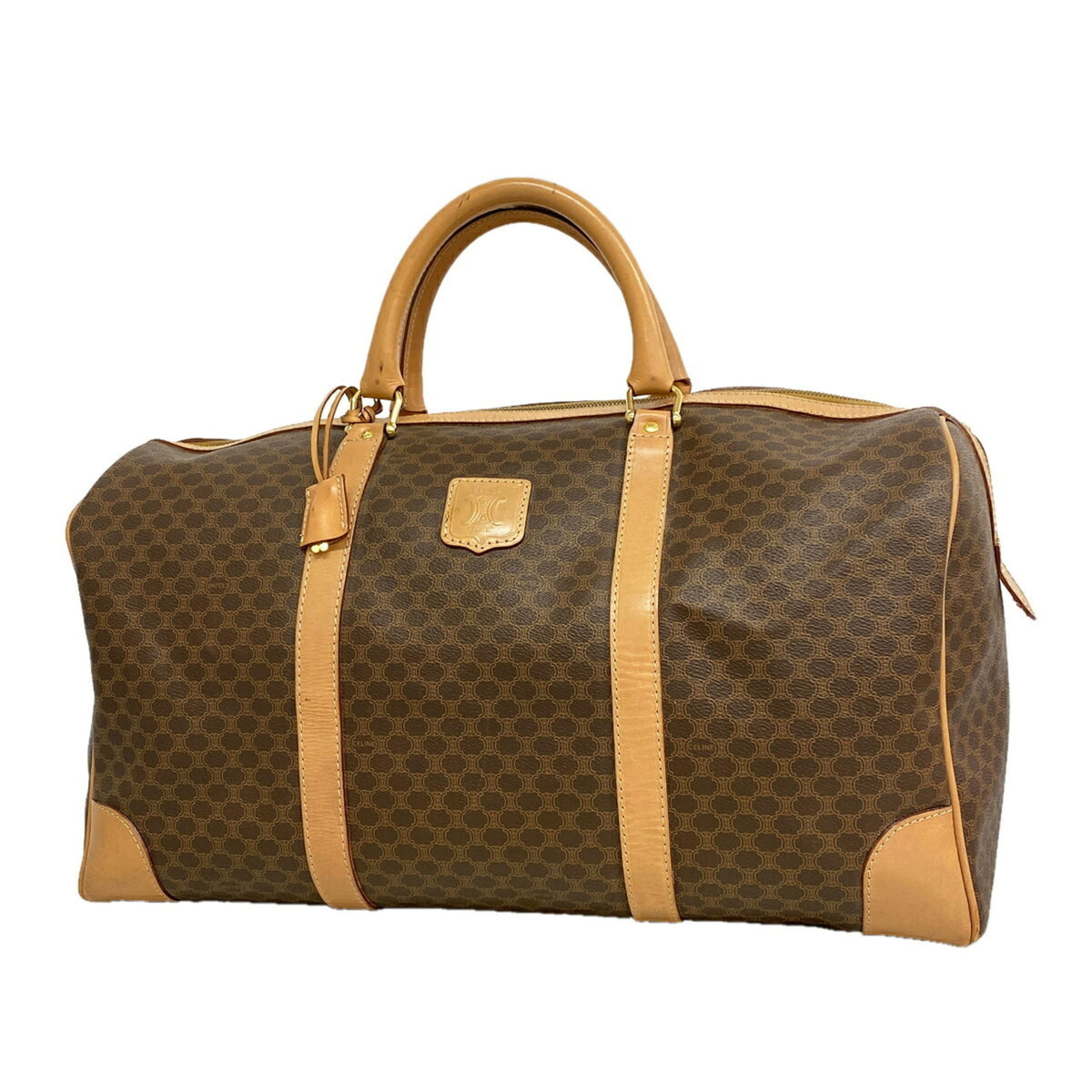 Unspecified Brown Pvc Boston Bag (Pre-Owned)
