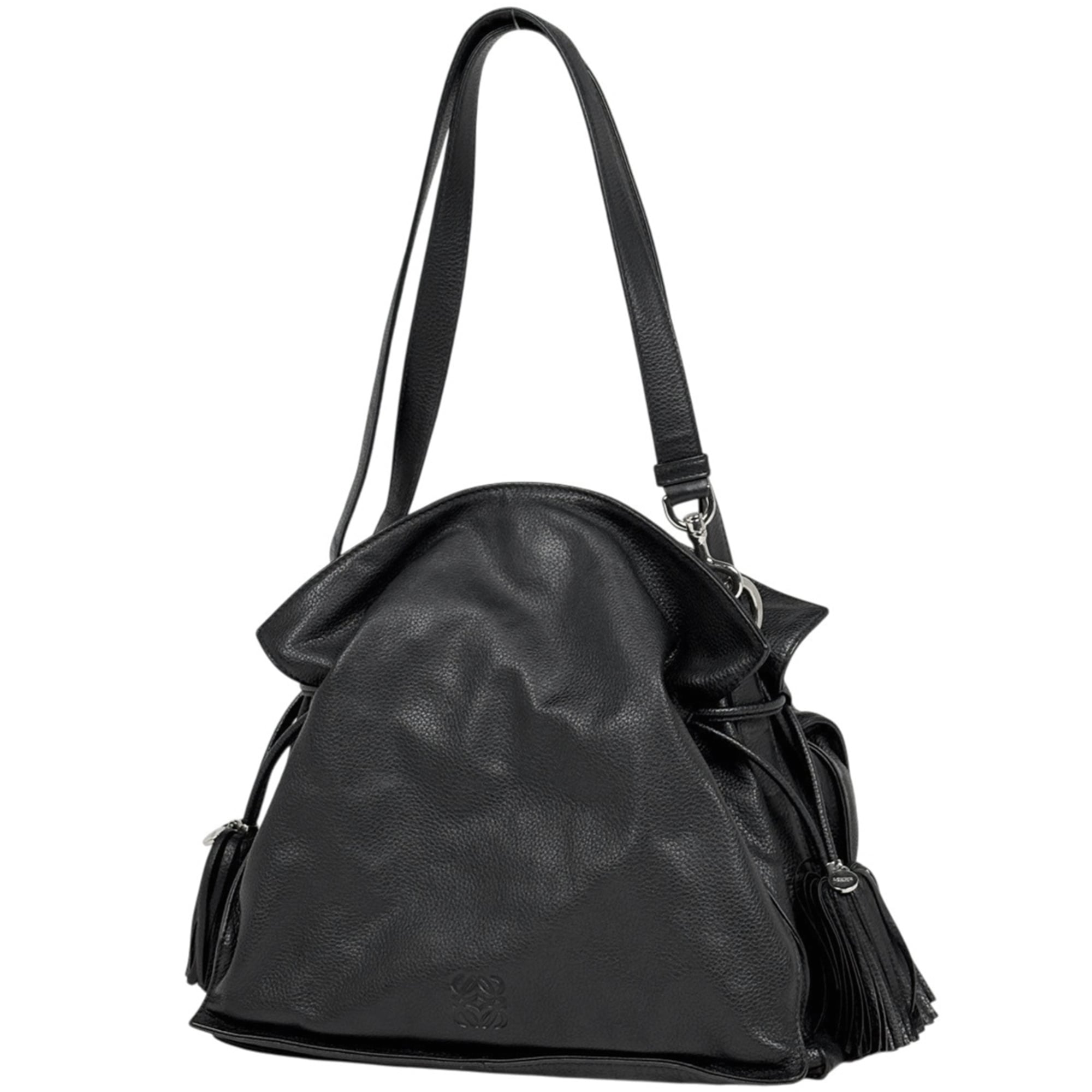 Loewe Black Leather Shoulder Bag (Pre-Owned)