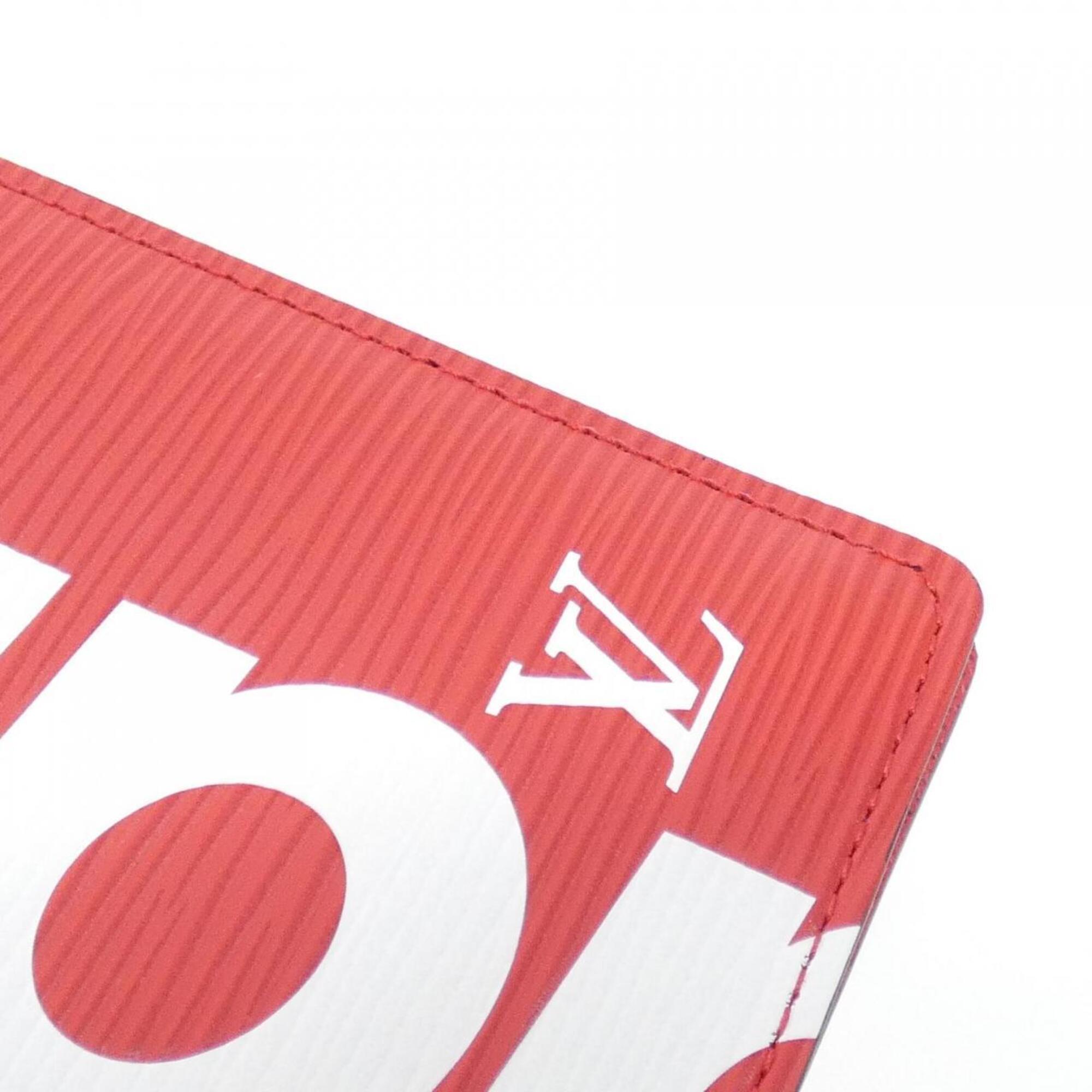 Louis Vuitton Epi Rouge Leather Long Wallet (Bi-Fold) (Pre-Owned)