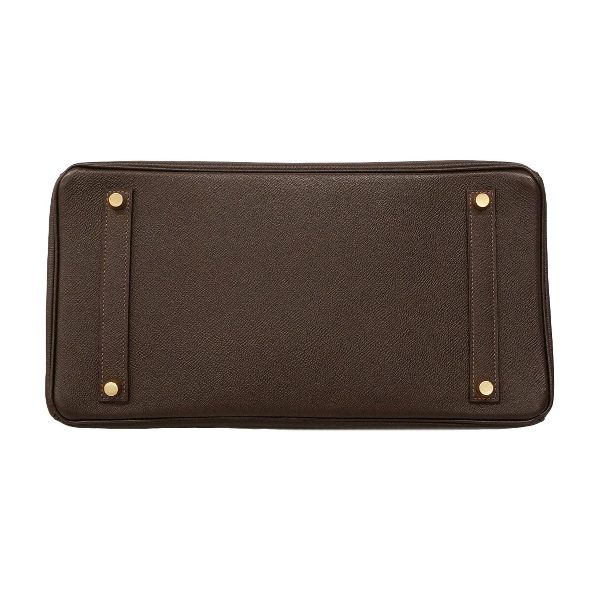 Hermes Brown Leather Handbag (Pre-Owned)