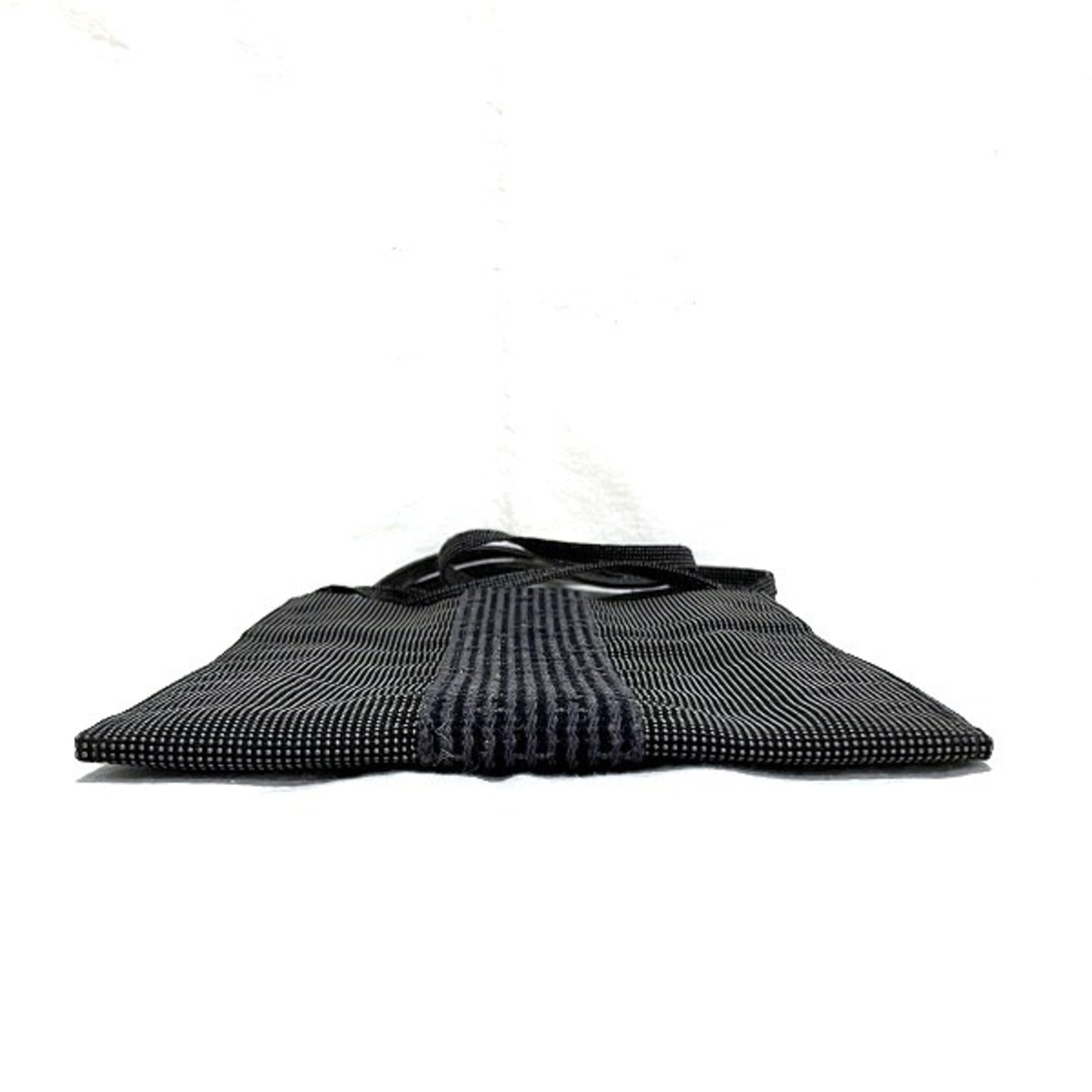 Hermes Her Line Black Canvas Handbag Shoulder Bag (Pre-Owned)
