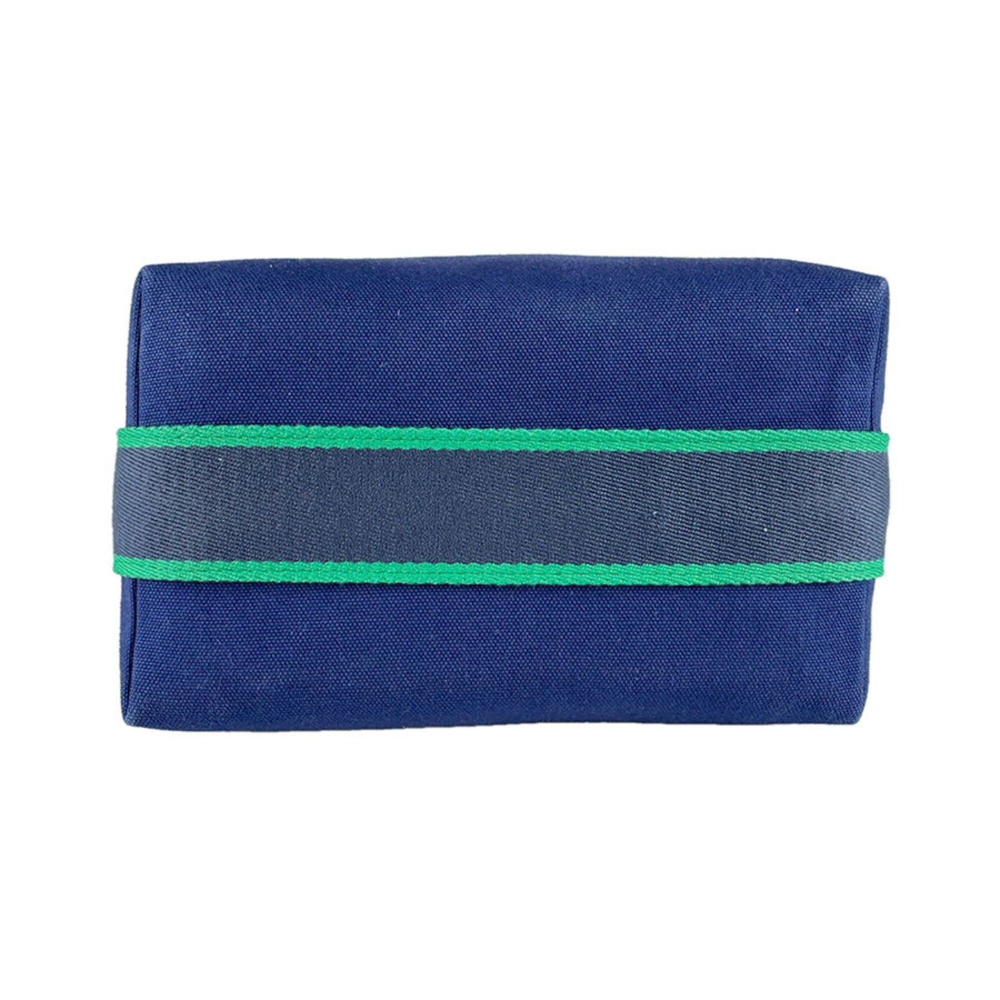 Hermes Navy Canvas Handbag Pouch (Pre-Owned)