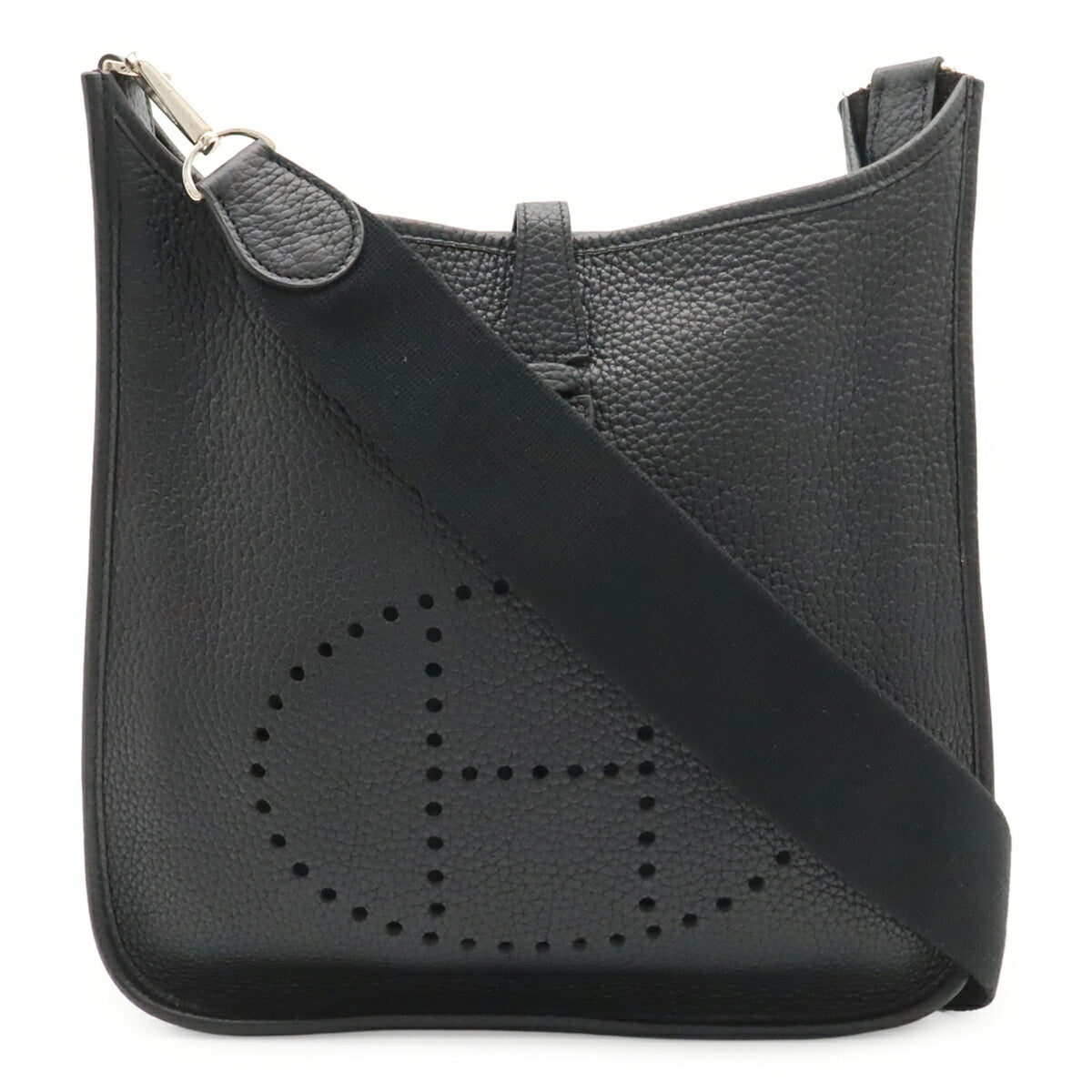 Hermes Black Leather Shoulder Bag (Pre-Owned)