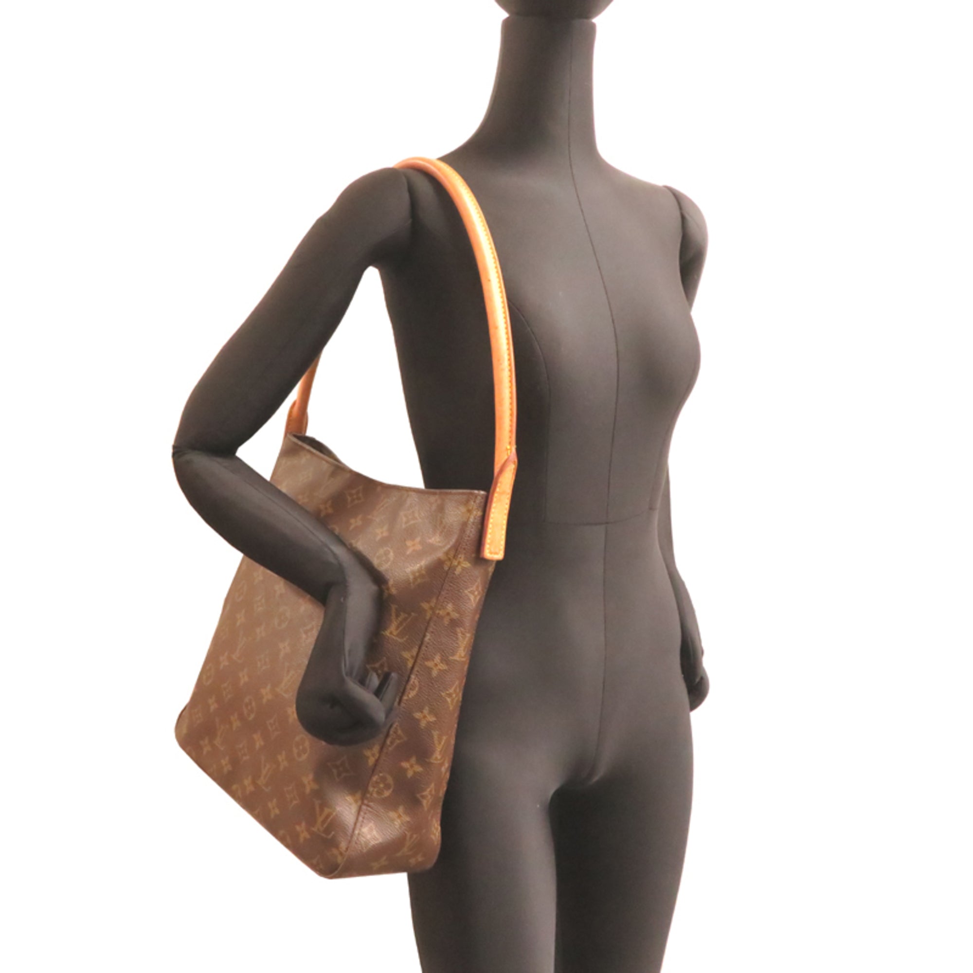 Louis Vuitton Brown Monogram Shoulder Bag (Pre-Owned)