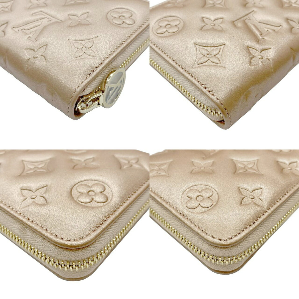 Louis Vuitton Rose Gold Monogram Long Wallet (Bi-Fold) (Pre-Owned)