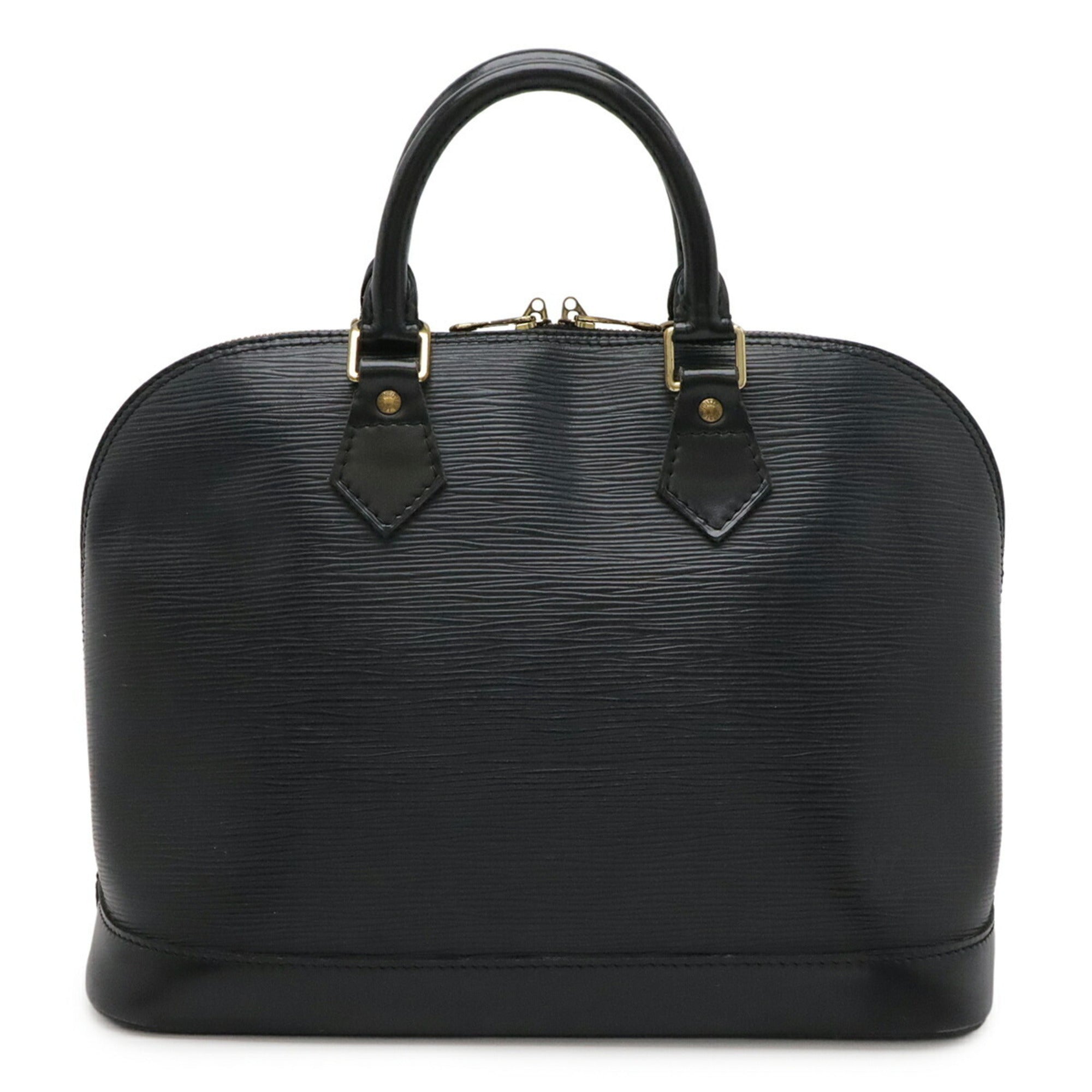 Louis Vuitton Black Galle Noir White Epi Leather Handbag (Pre-Owned)