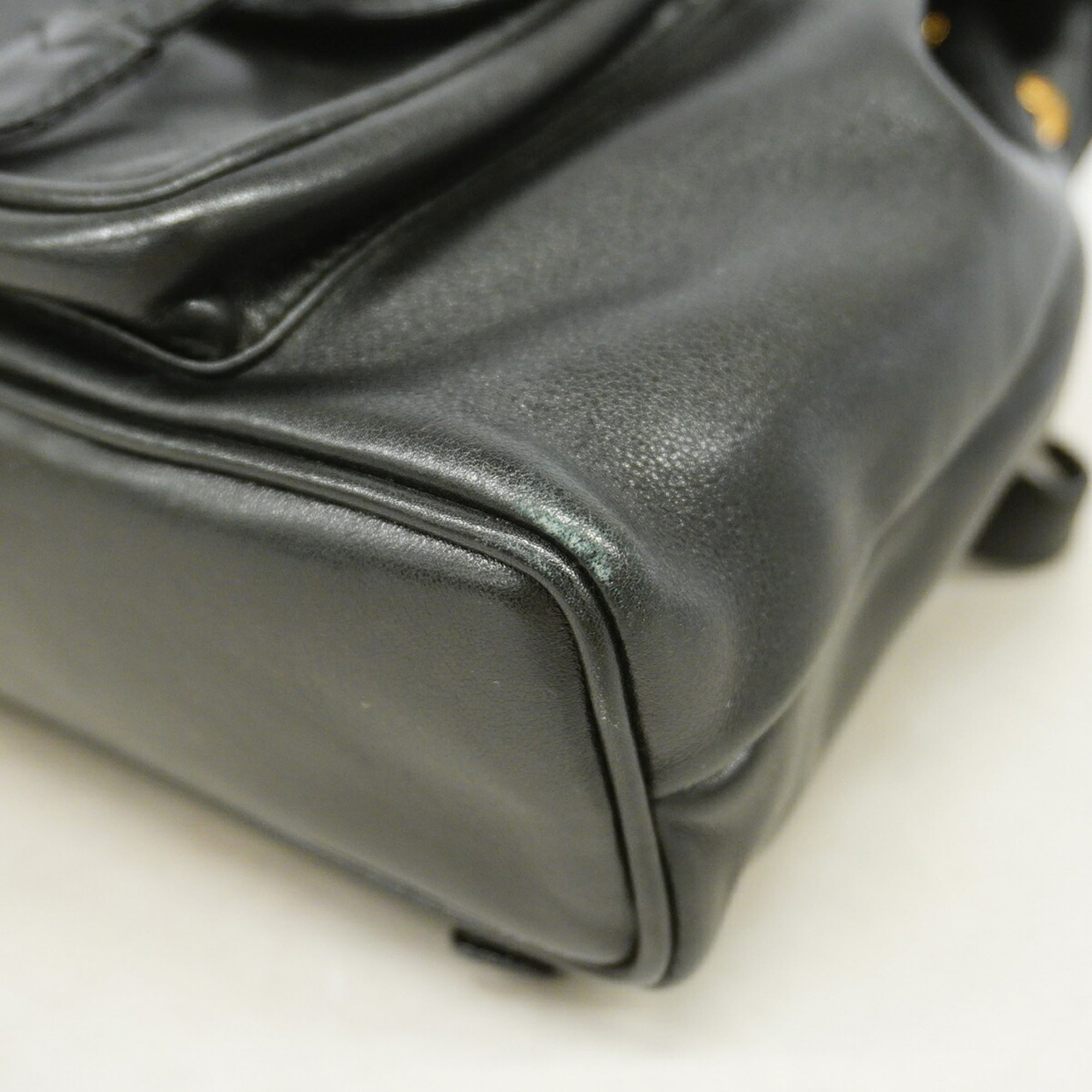 Gucci Black Leather Backpack (Pre-Owned)