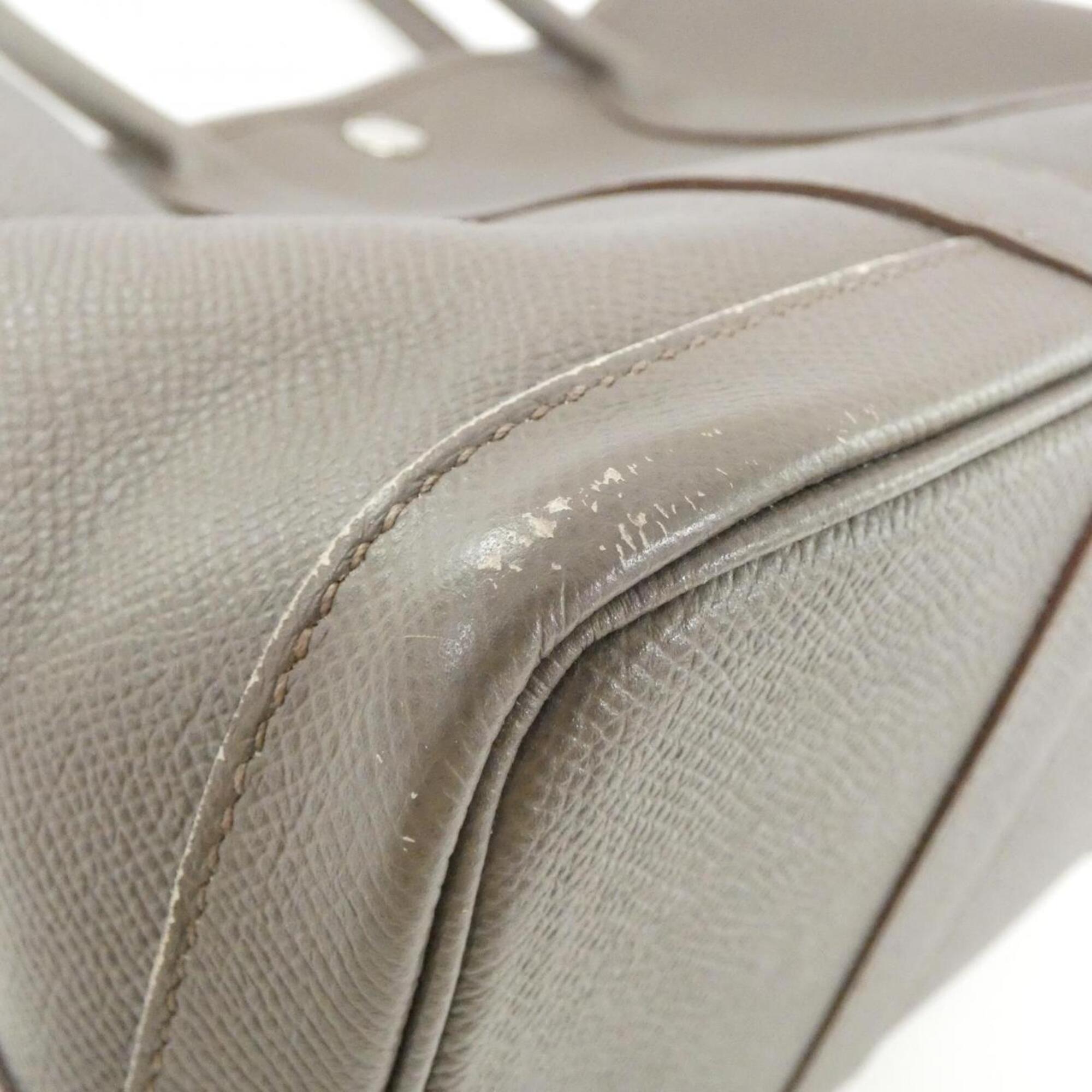 Hermes Etain Gray Epsom Leather Handbag (Pre-Owned)