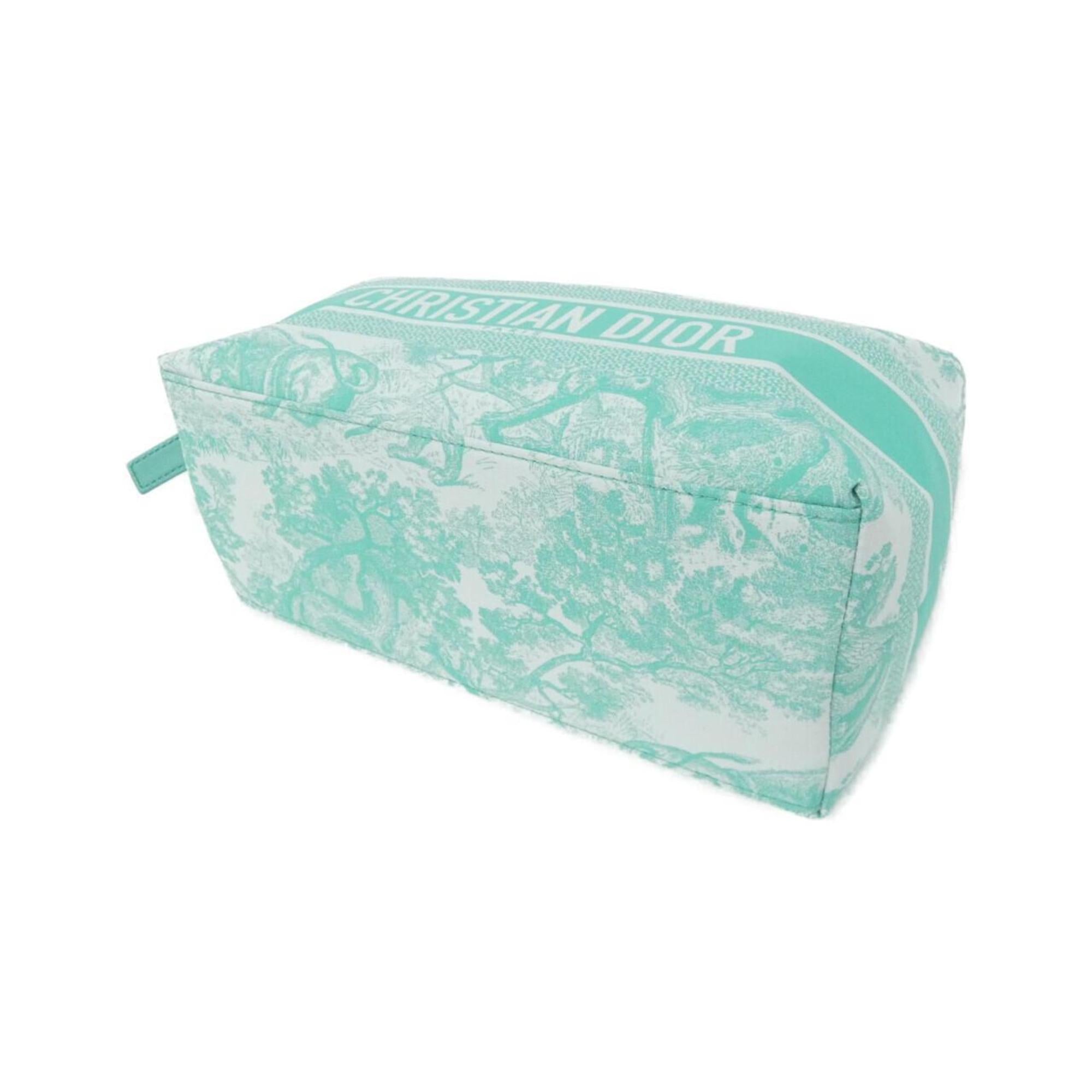 Christian Dior Green Canvas Handbag Pouch (Pre-Owned)