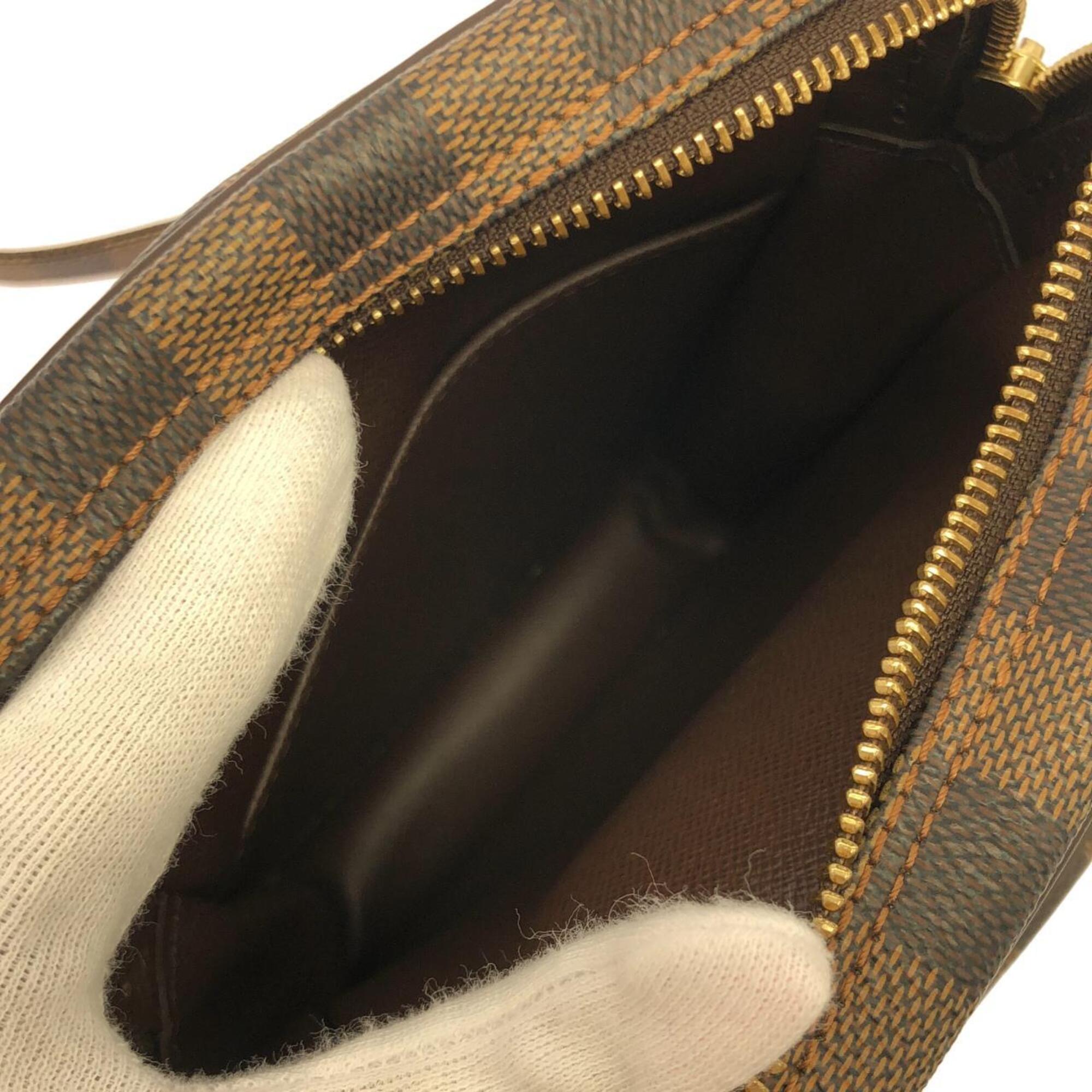 Louis Vuitton Ebene Coated Canvas Shoulder Bag (Pre-Owned)