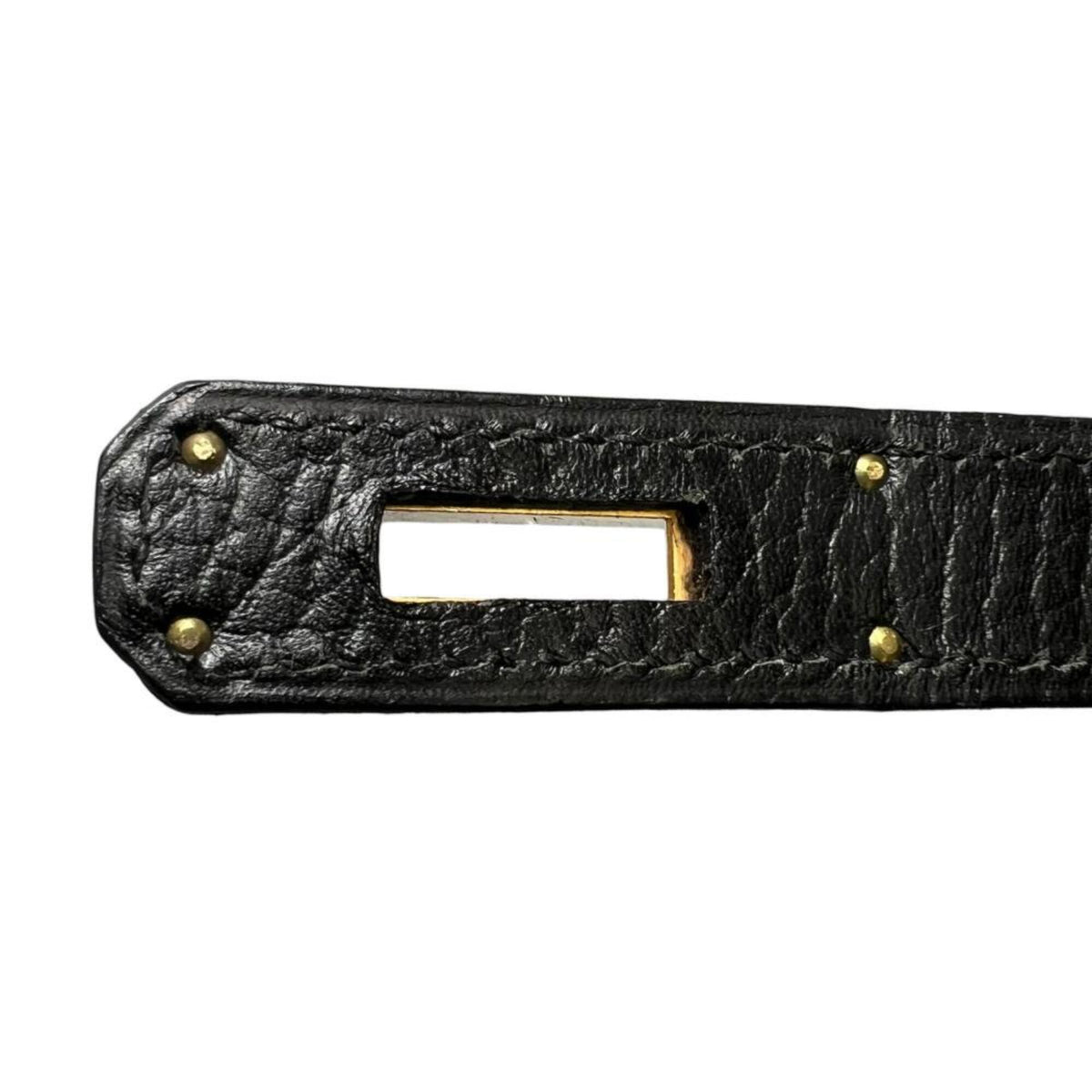 Hermes Black Leather Handbag (Pre-Owned)